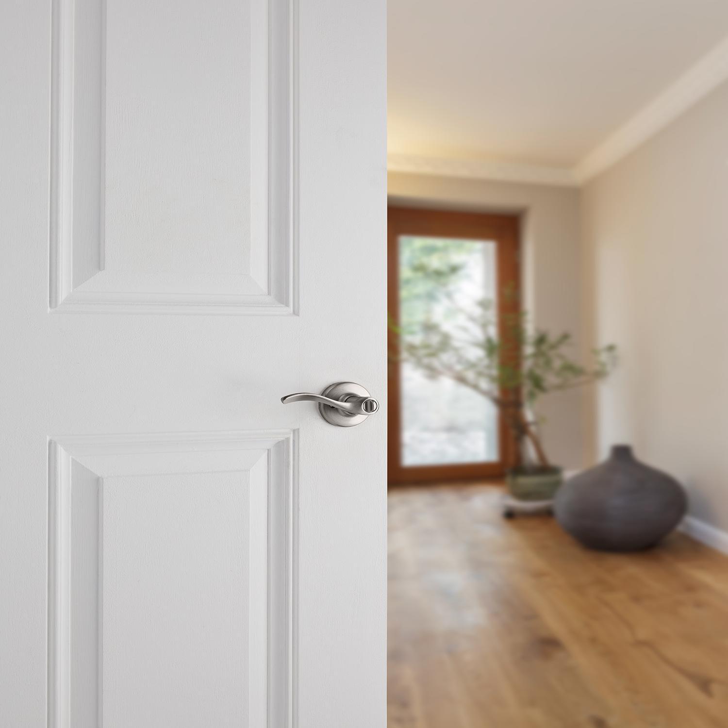 Kwikset Balboa Satin Nickel Privacy Lever Right or Left Handed