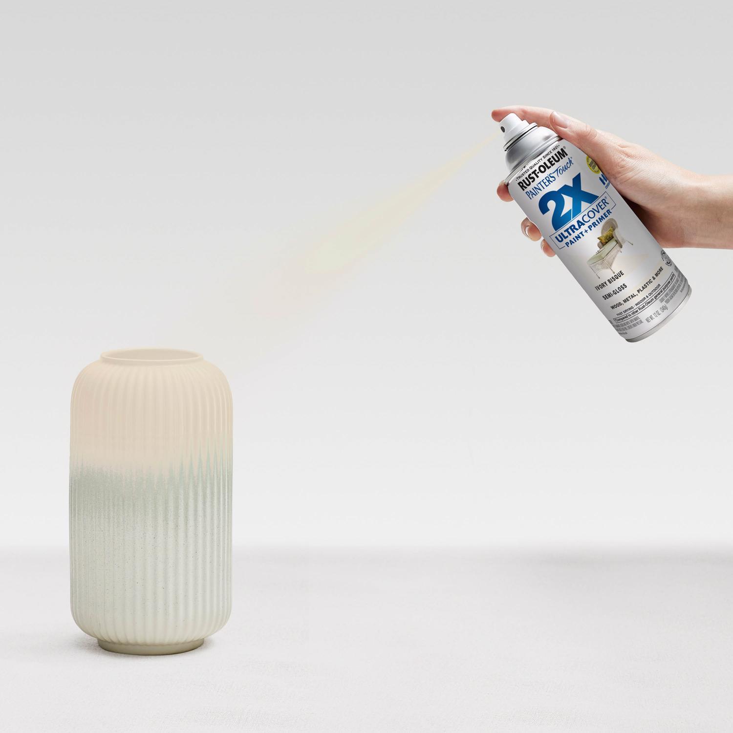 Rust-Oleum Painter's Touch 2X Ultra Cover Semi-Gloss Ivory Bisque Spray Paint 12 oz