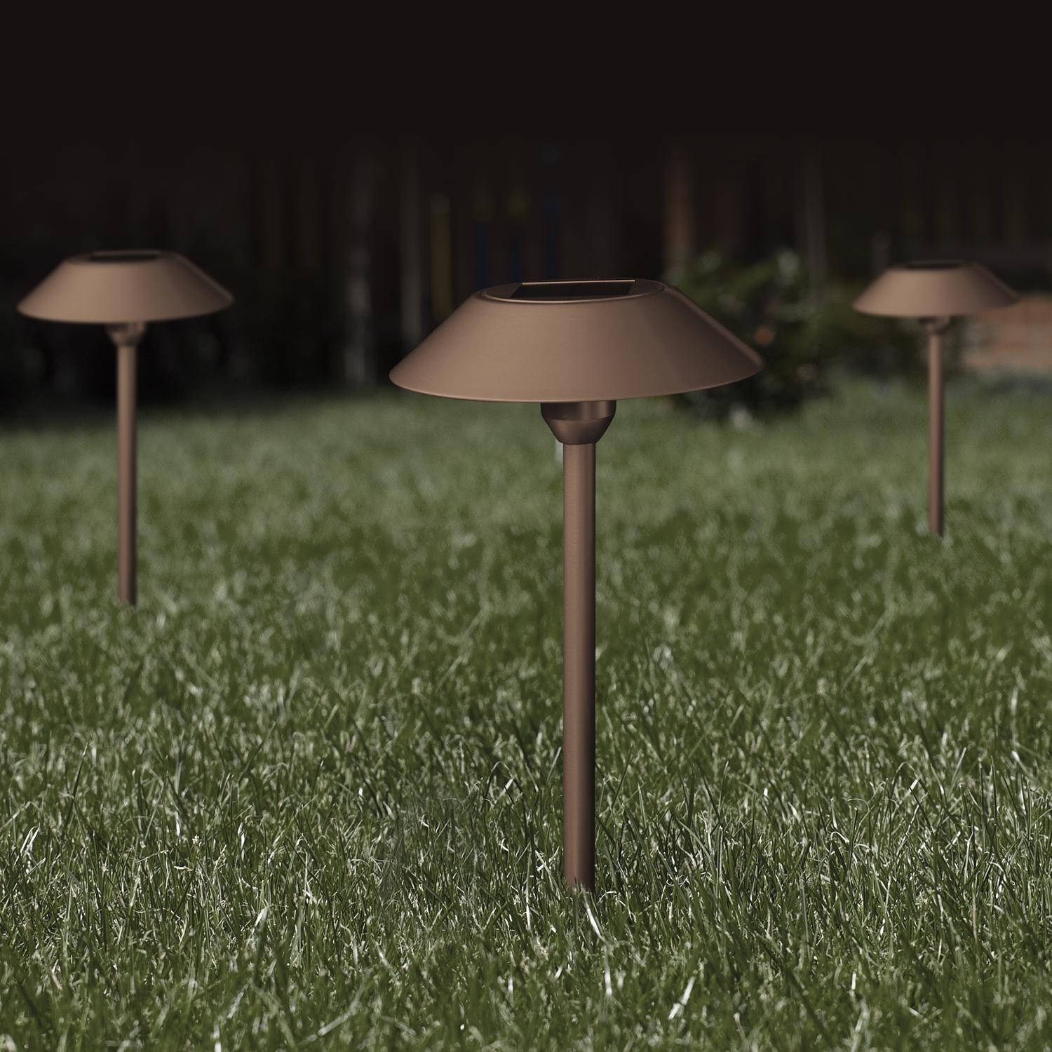 Feit Electric OneSync Bronze Solar Powered 40 W LED Pathway Light 2 pk
