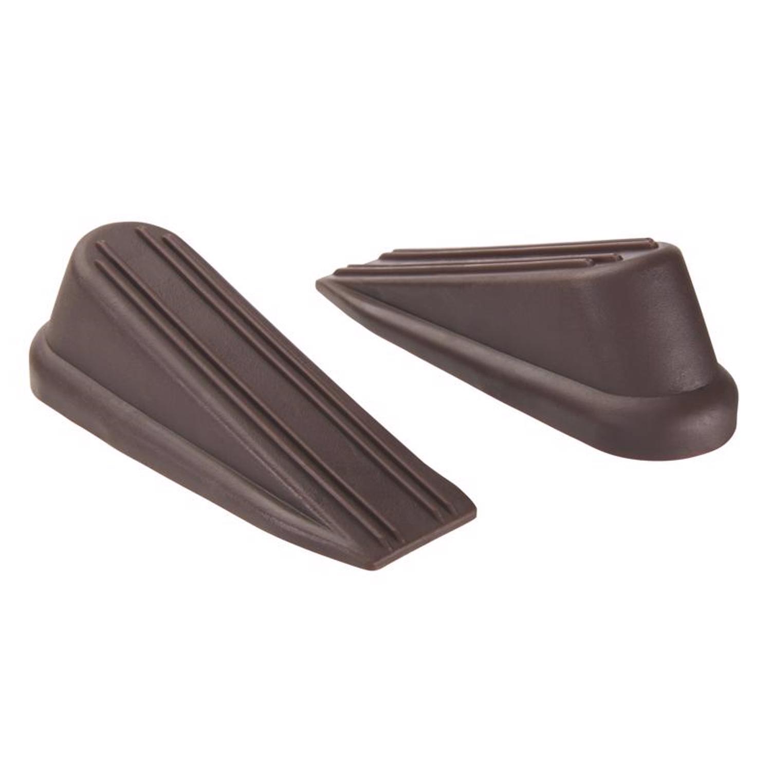 Ace 4 in. W Rubber Brown Wedge Door Stop Mounts to floor 0 in.