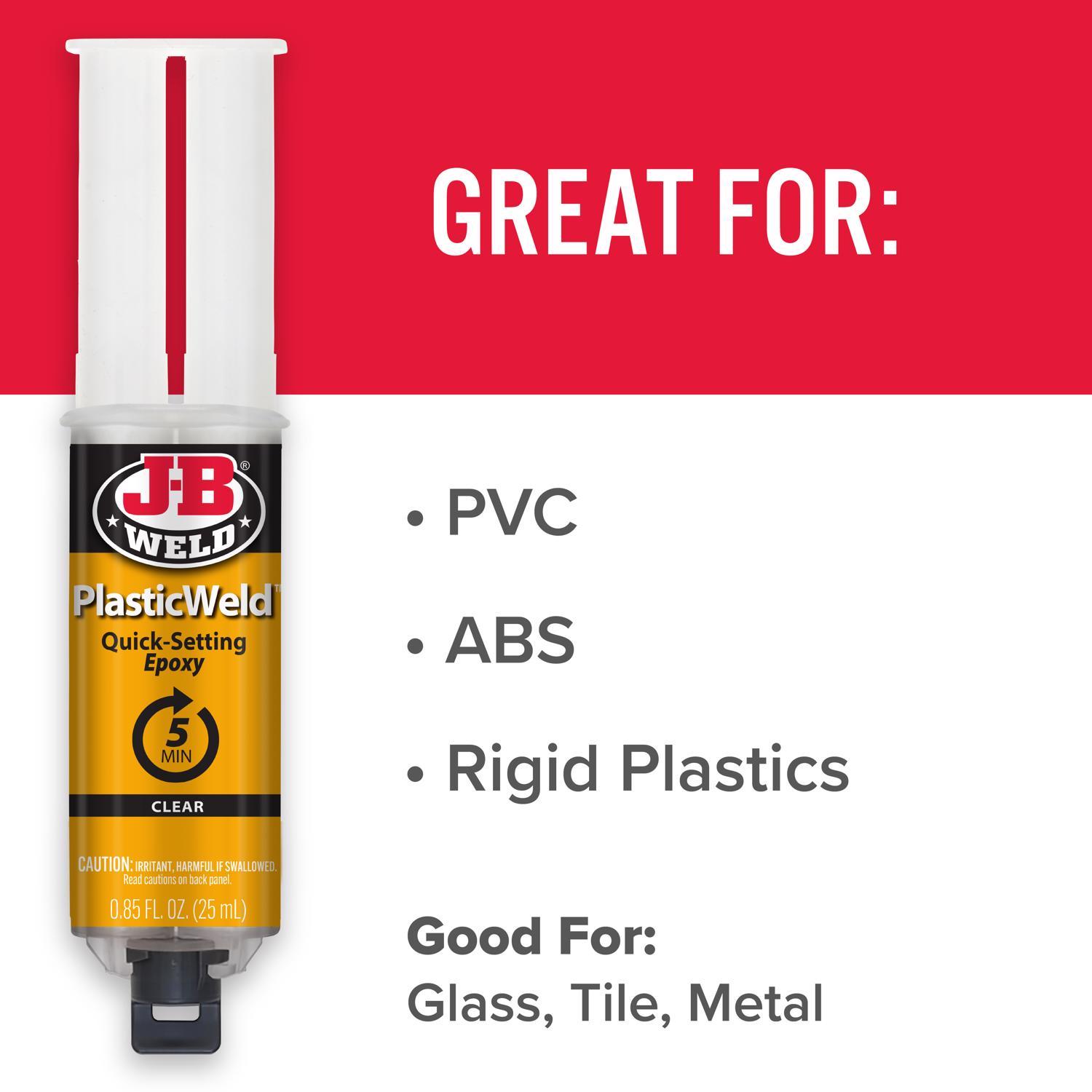 J-B Weld Plastic Weld High Strength Automotive Epoxy Gel 0.85 oz