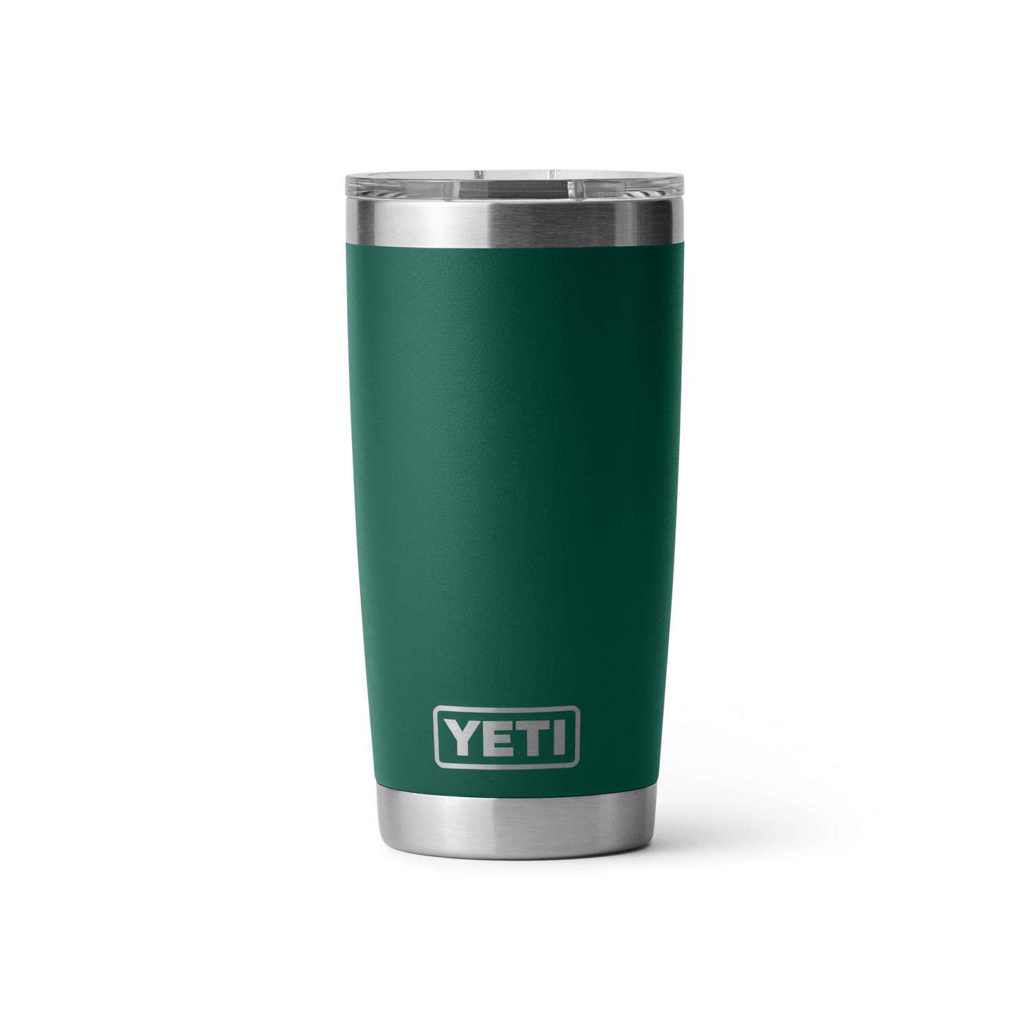 YETI Rambler 20 oz Black Forest Green BPA Free Tumbler with MagSlider Lid