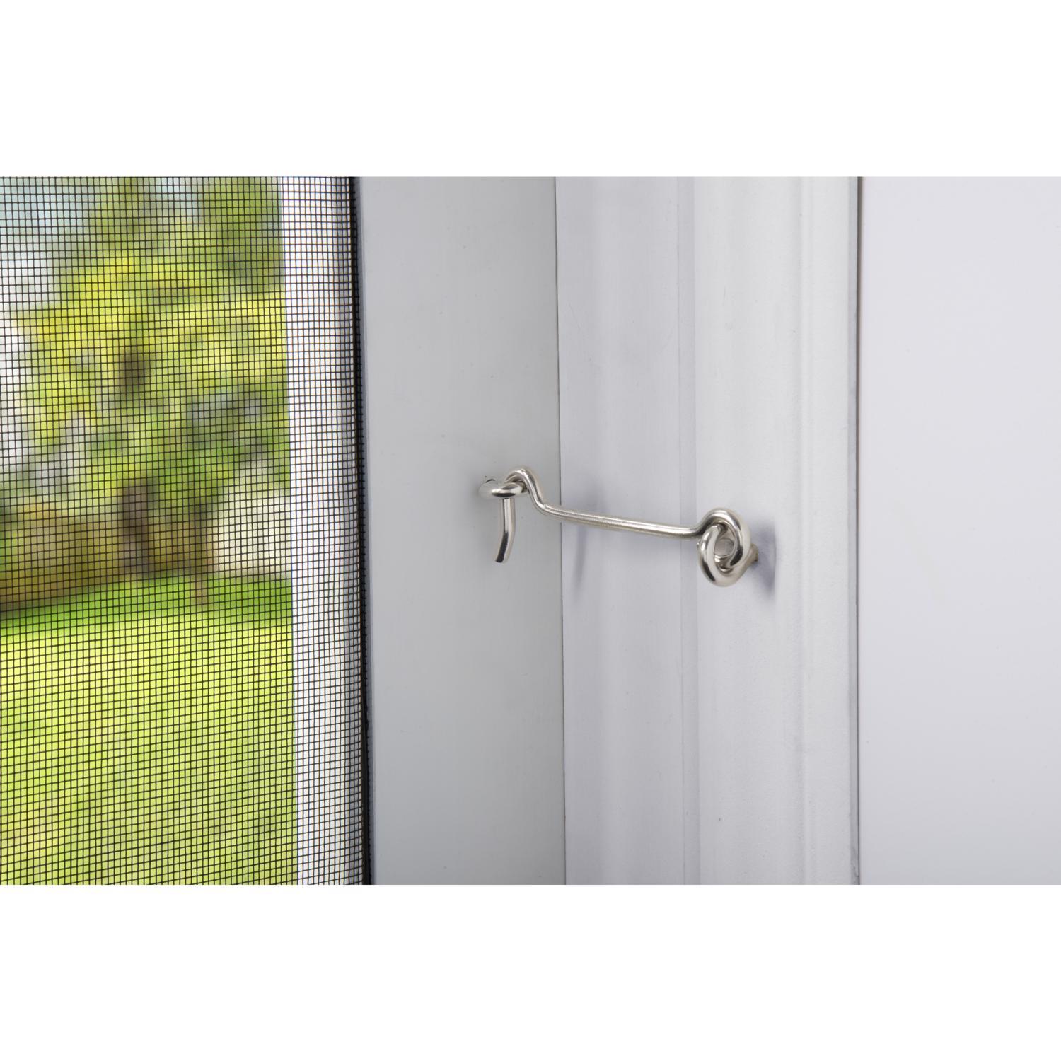 Ace 3 in. L Silver Stainless Steel Hook and Eye Closure 2 pk