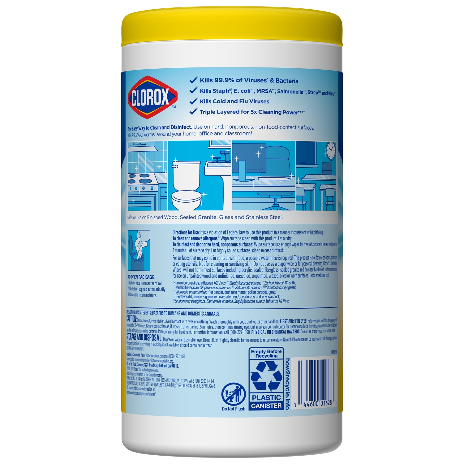 Clorox Lemon Fresh Disinfecting Wipes 75 pk