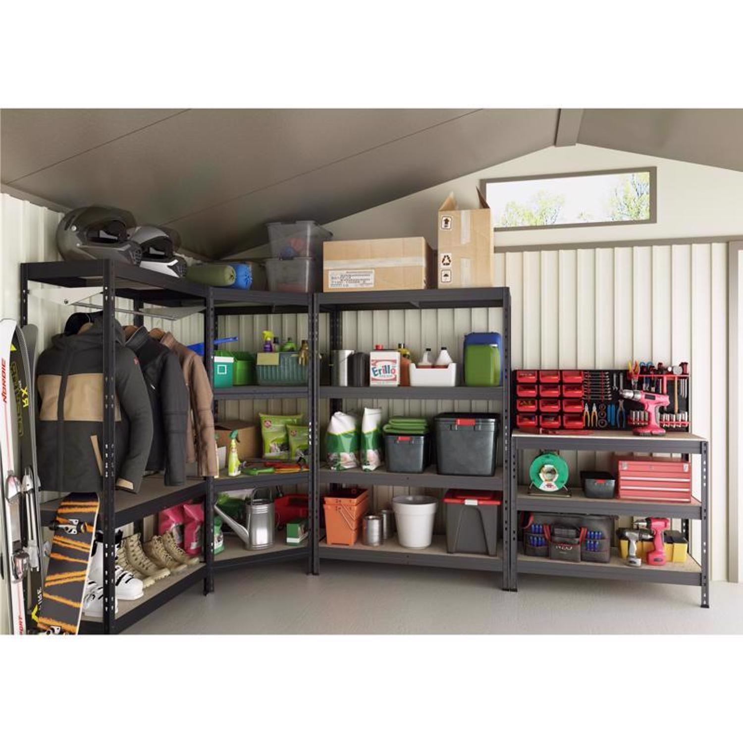 Ar Shelving Garage Corner 71 in. H X 35 in. W X 18 in. D Metal Shelving Unit