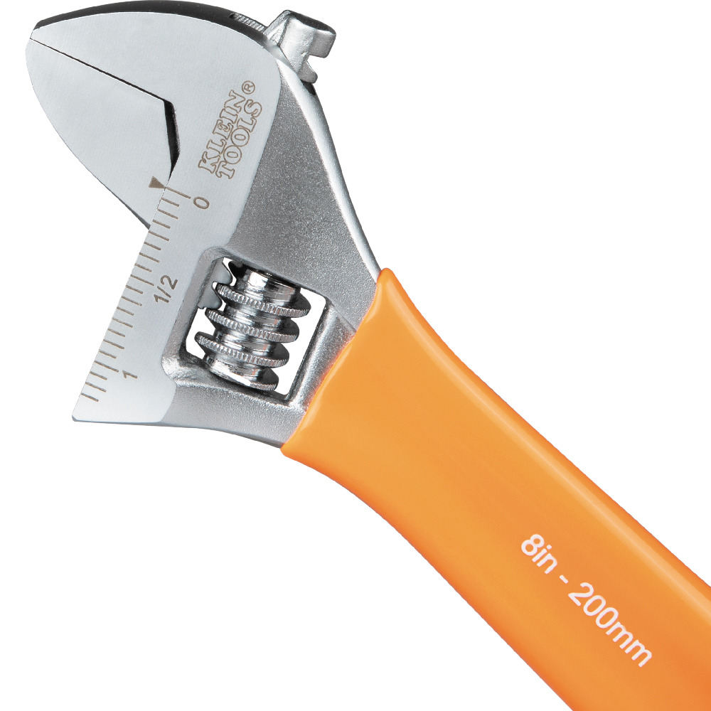 Klein Extra-Capacity Adjustable Wrench, 8-in.