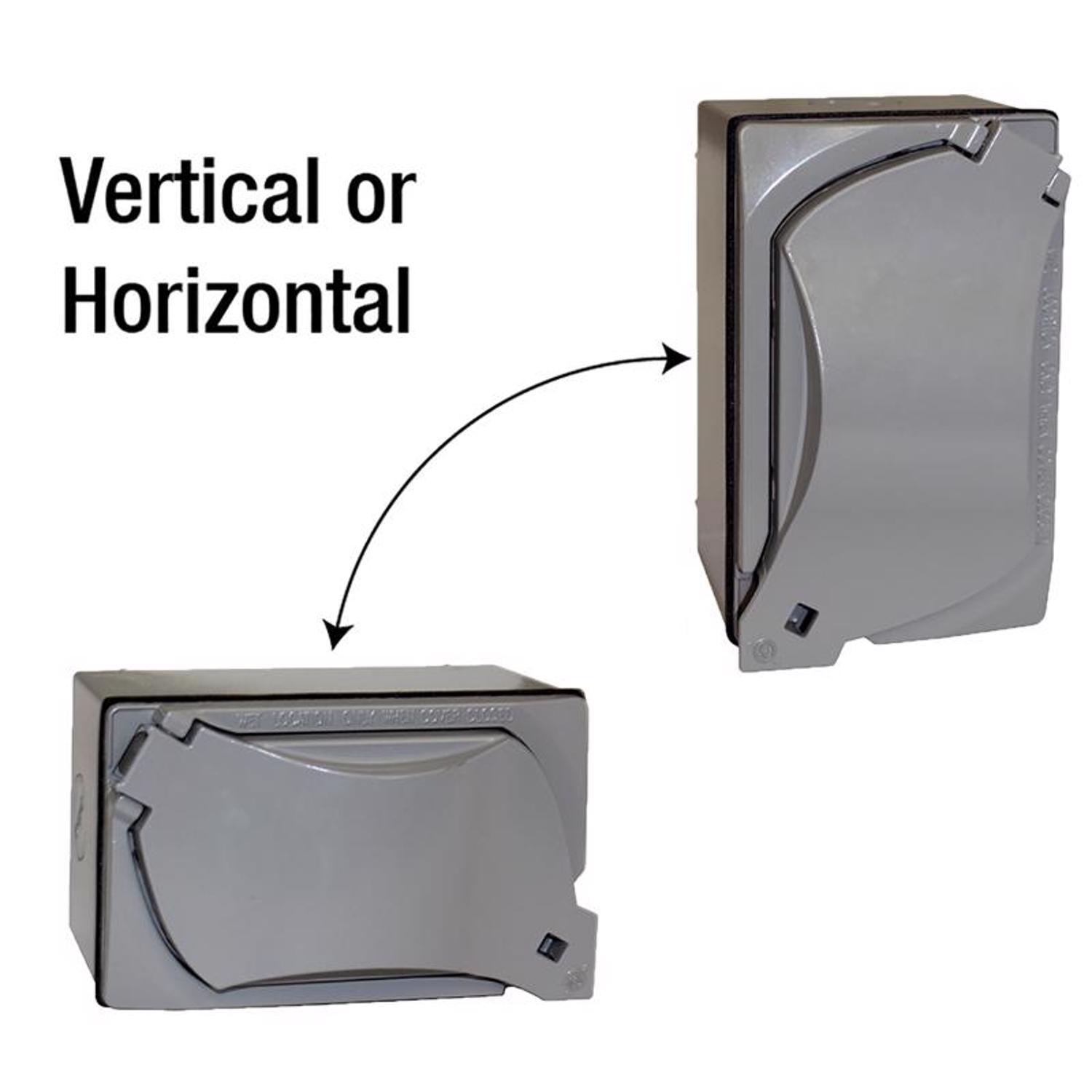 Sigma Engineered Solutions Rectangle Metal 1 gang 4.58 in. H X 2.83 in. W GFCI Outlet Kit