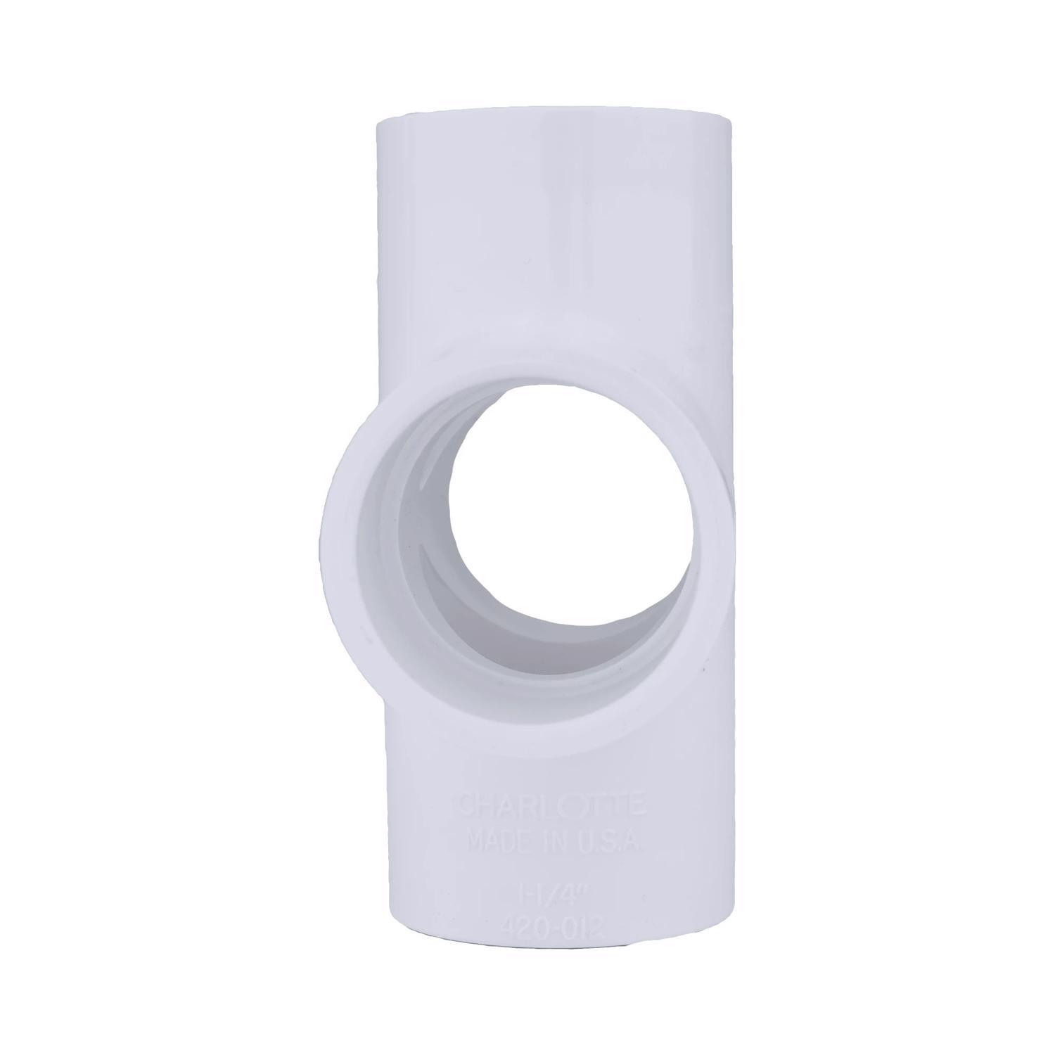 Charlotte Pipe Schedule 40 3/4 in. Slip X 3/4 in. D Slip PVC Cross 1 pk