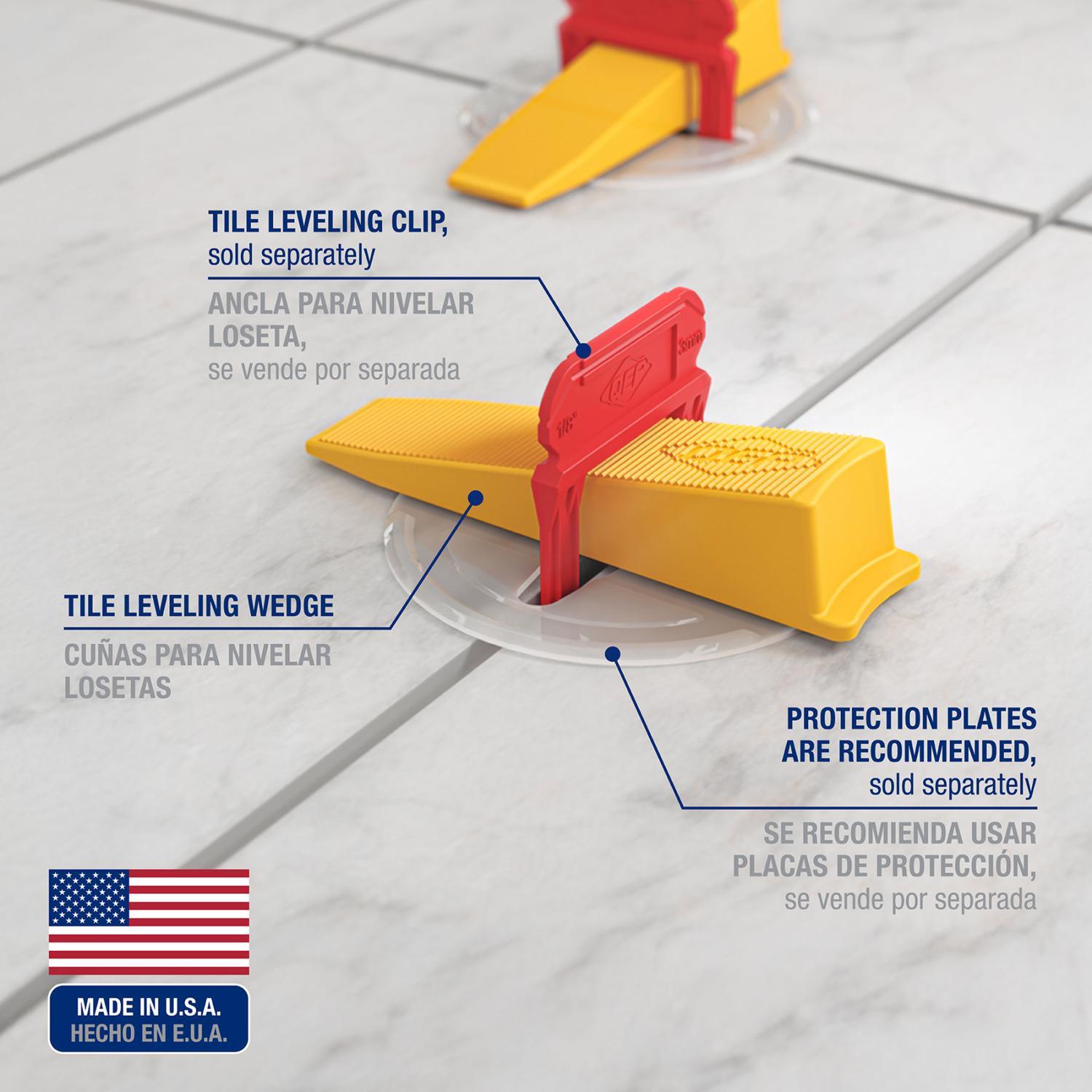QEP Xtreme 1/16 in. H Plastic Tile Leveling Wedge 500 pc