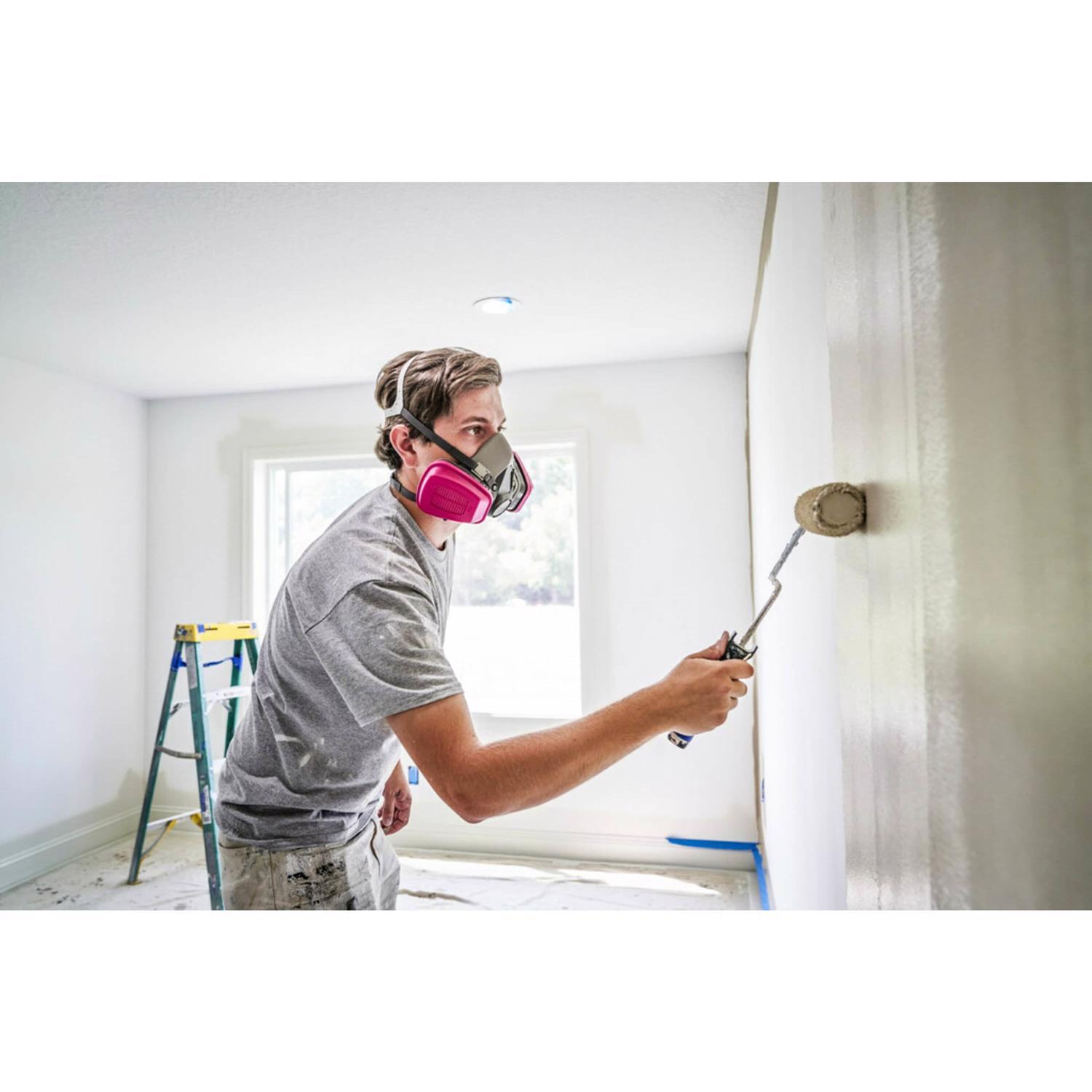 3M P100 Multi-Purpose Half Face Respirator Valved Multicolored M 1 pc