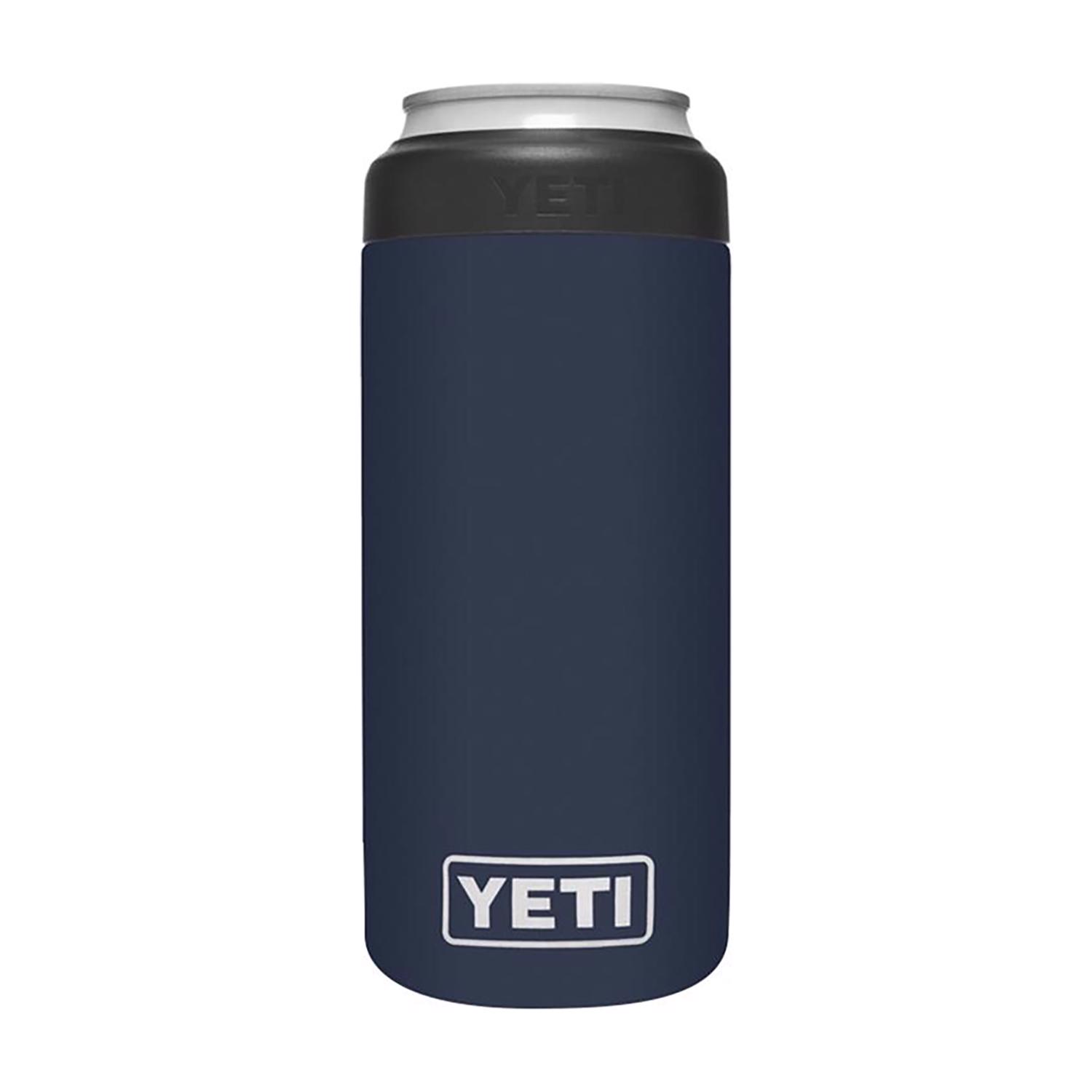YETI Rambler 12 oz Colster Navy BPA Free Slim Can Insulator
