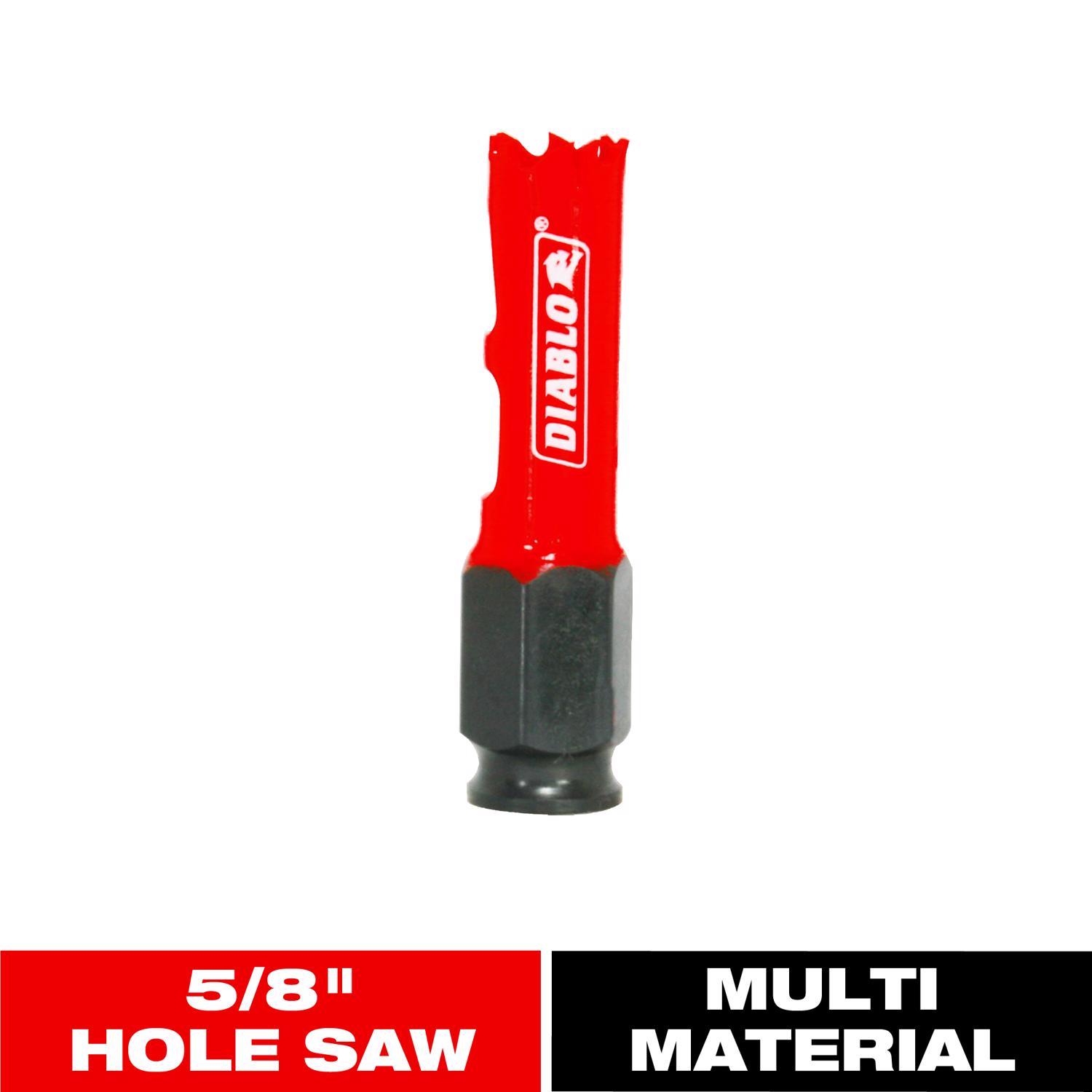 Diablo Snap-Lock Plus 5/8 in. Bi-Metal 1.65 in. L Hole Saw