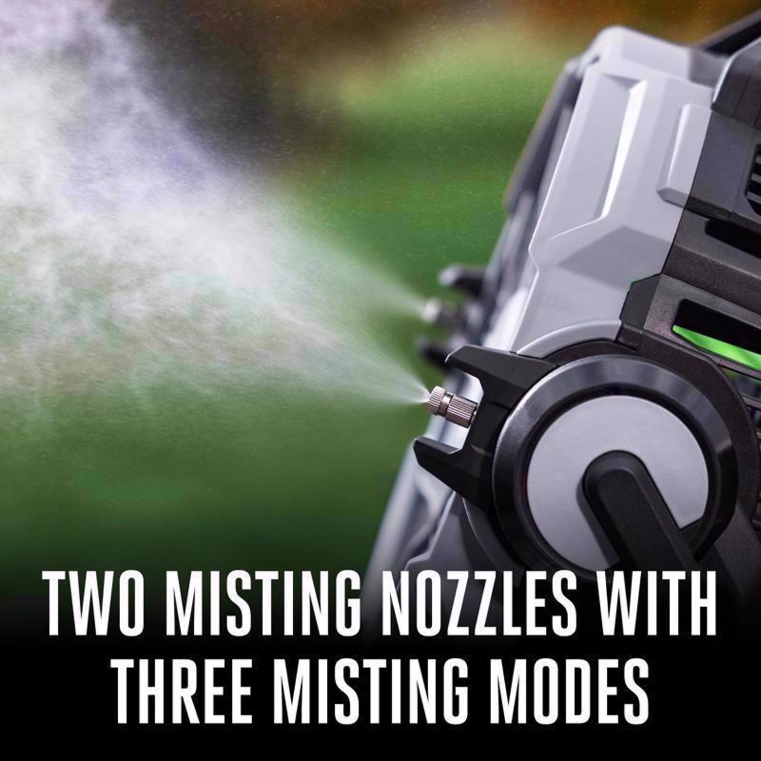 EGO Power+ 5 speed 19.49 in. Oscillating Cordless Misting Fan