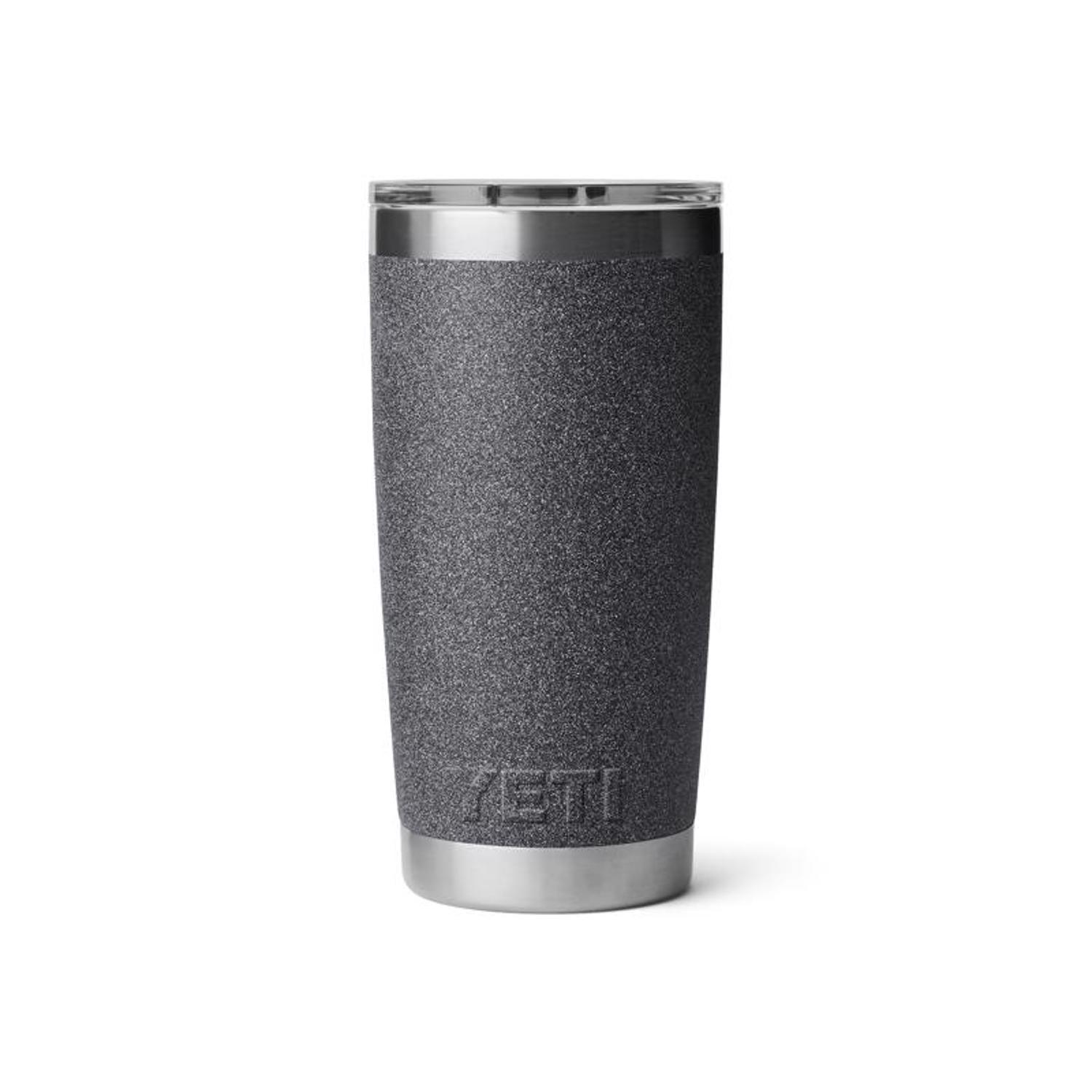 YETI Rambler 20 oz. Black Stone BPA Free Tumbler with MagSlider Lid