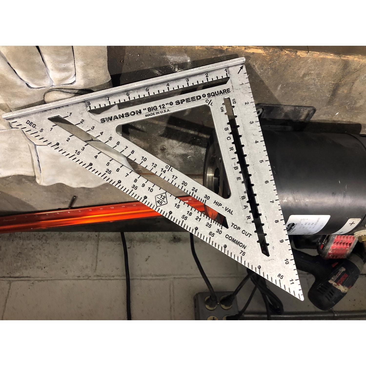 Swanson Speedlite 12 in. L X 1 in. H Aluminum Speed Square