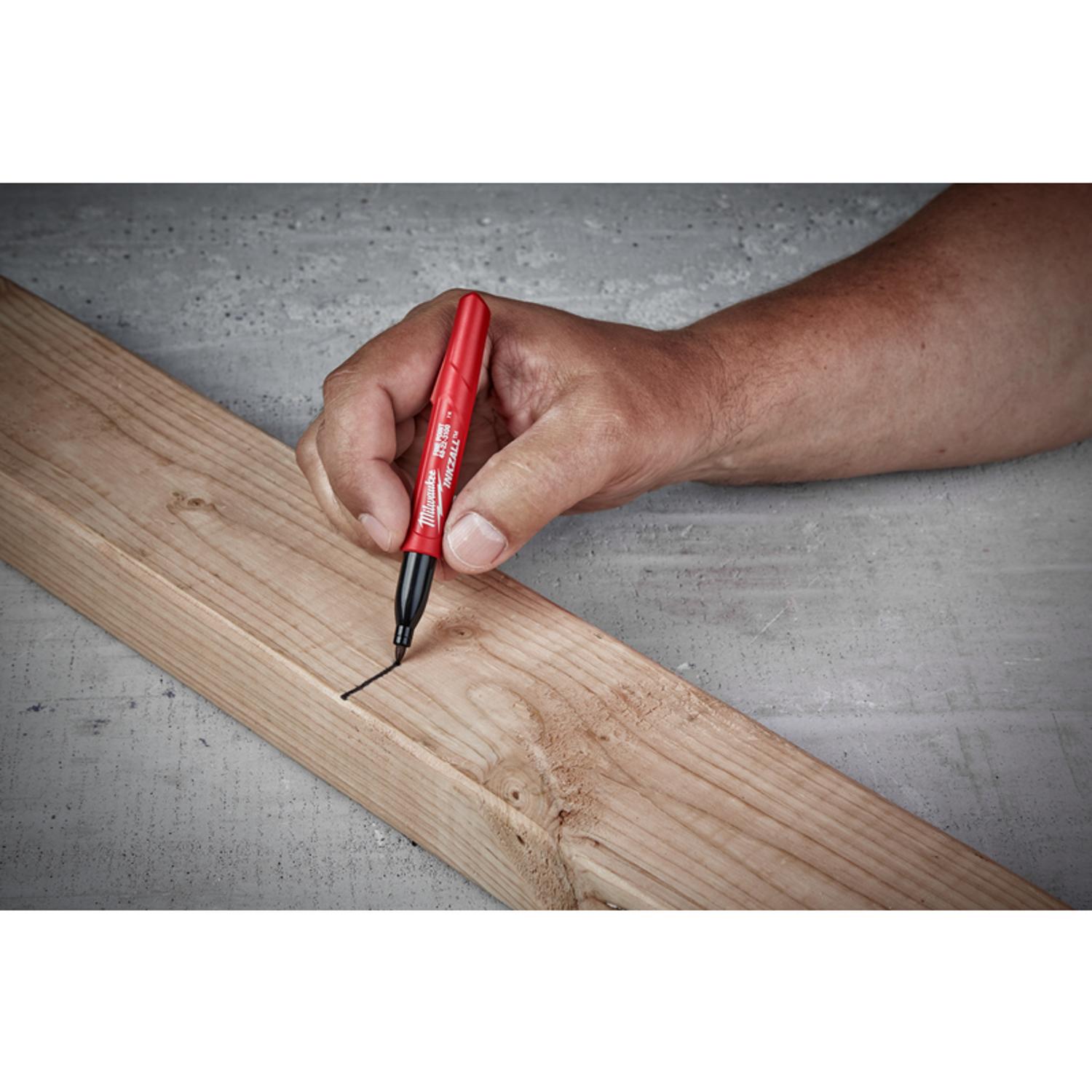 Milwaukee INKZALL Black Fine Tip Jobsite Marker 2 pk