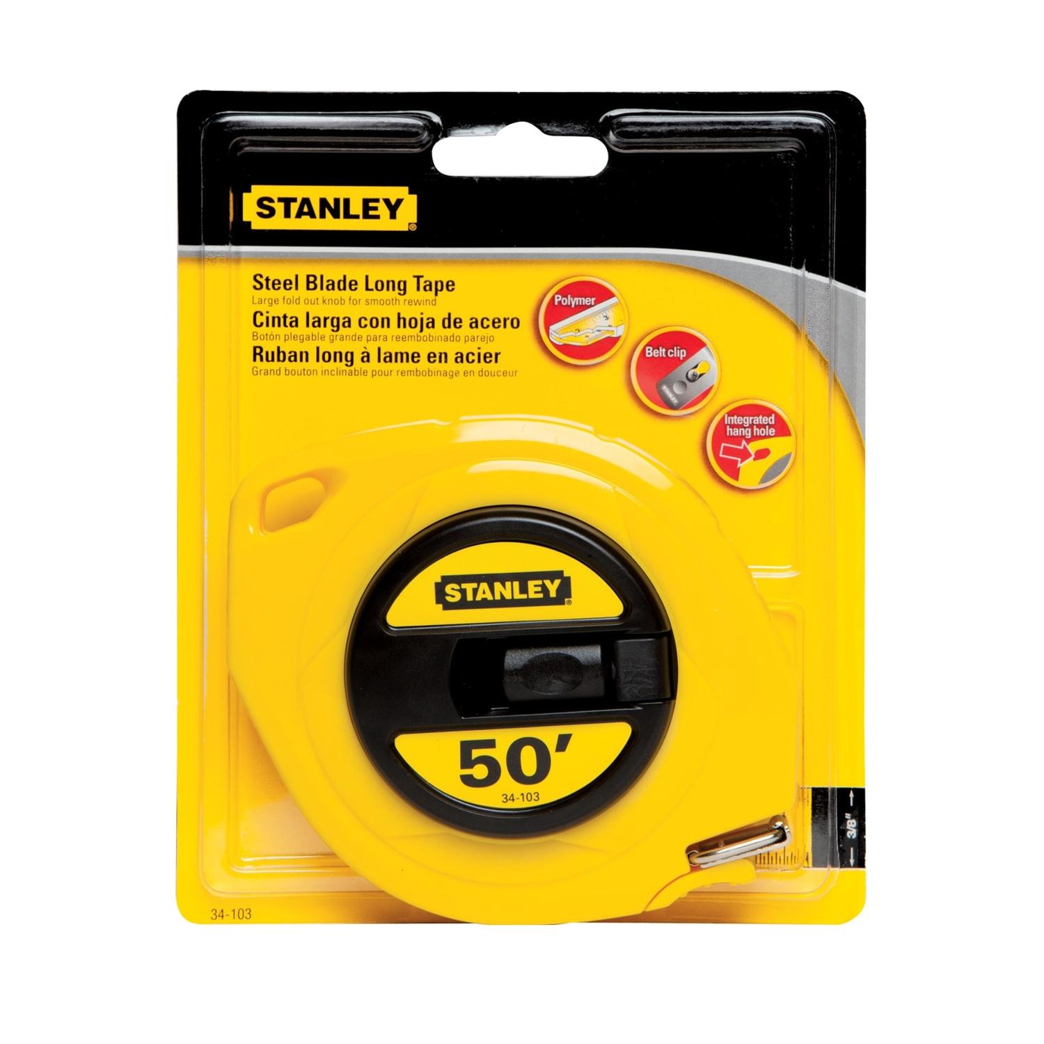 Stanley 50 ft. L X 0.38 in. W Long Tape Measure 1 pk