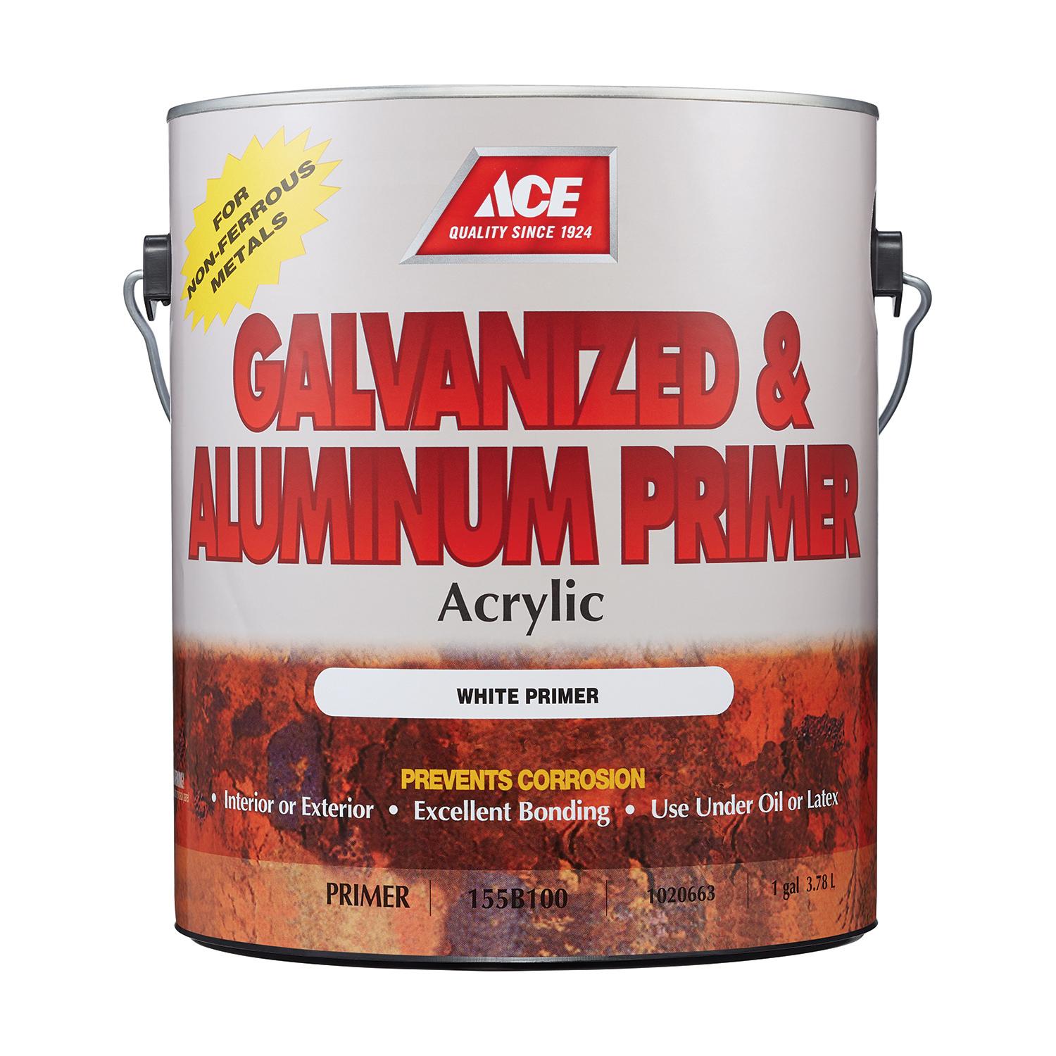 Ace White Acrylic Latex Galvanized & Aluminum Primer 1 gal
