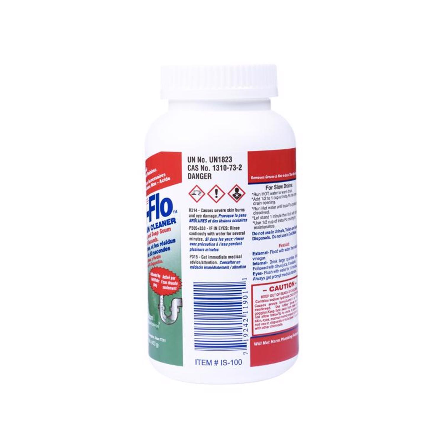 Insta-Flo Crystals Drain Cleaner 1 lb