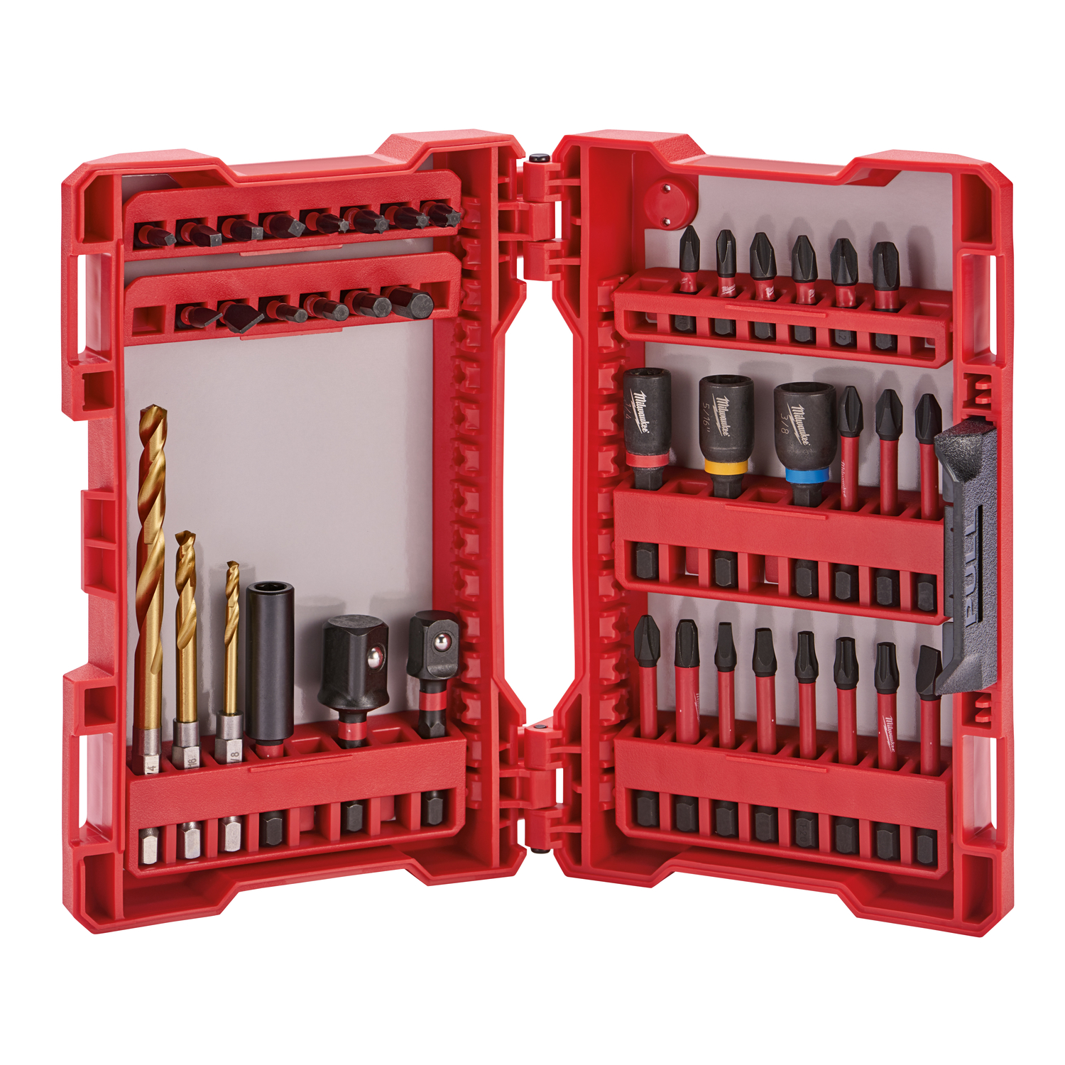 Milwaukee Shockwave Assorted Screwdriver Bit Set Steel 40 pc