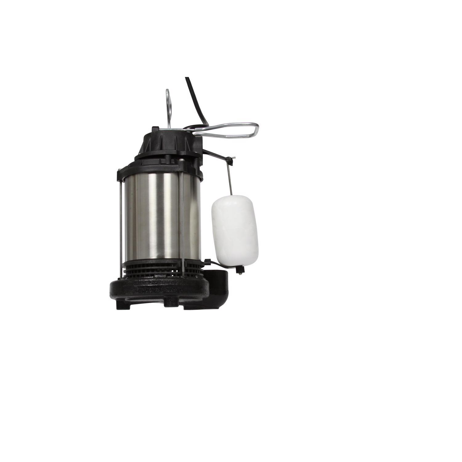 Wayne 3/4 HP 5490 gph Stainless Steel Vertical Float Switch AC Sump Pump 8 ft&sup3;