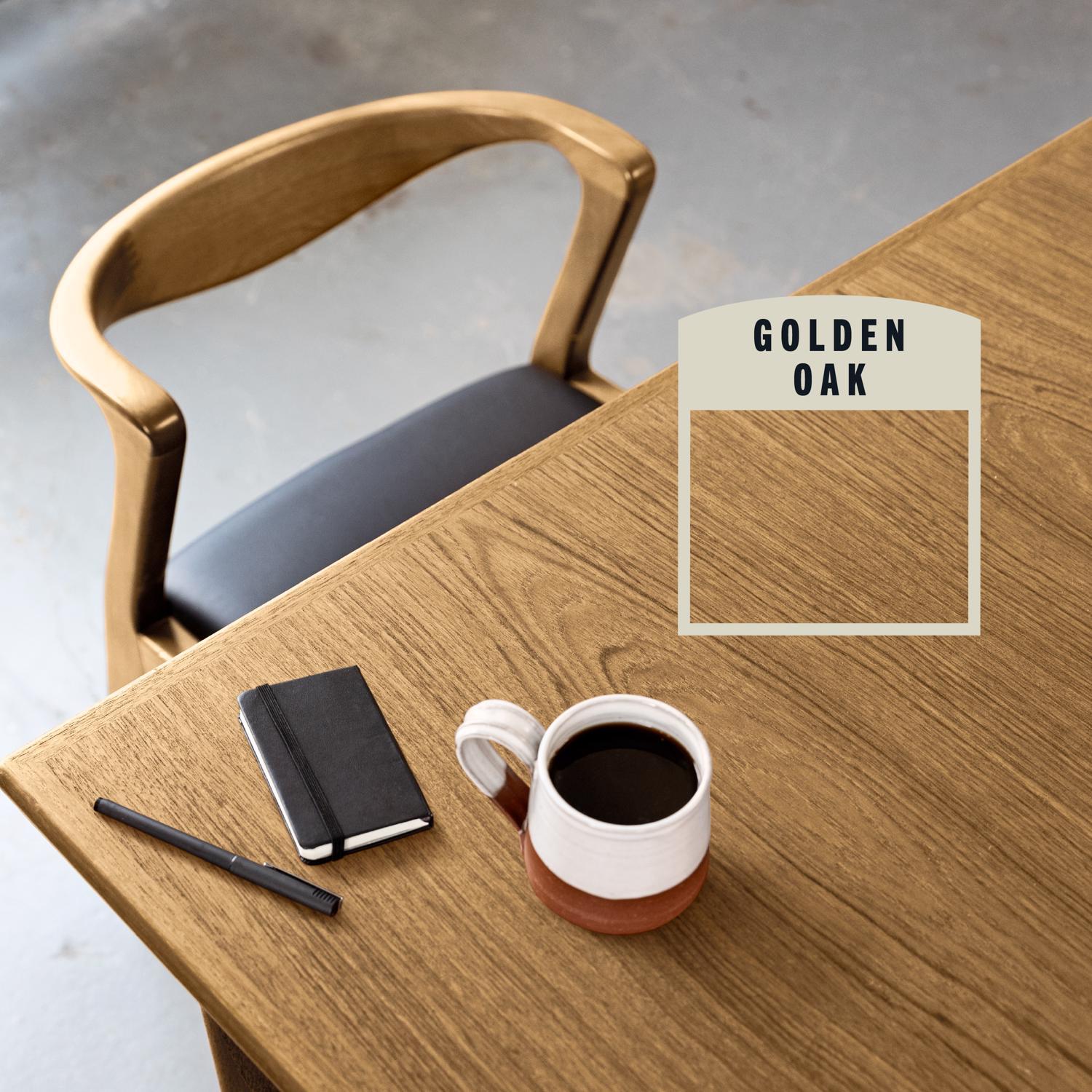 Varathane Semi-Transparent Golden Oak Oil-Based Urethane Modified Alkyd Fast Dry Wood Stain 1 qt