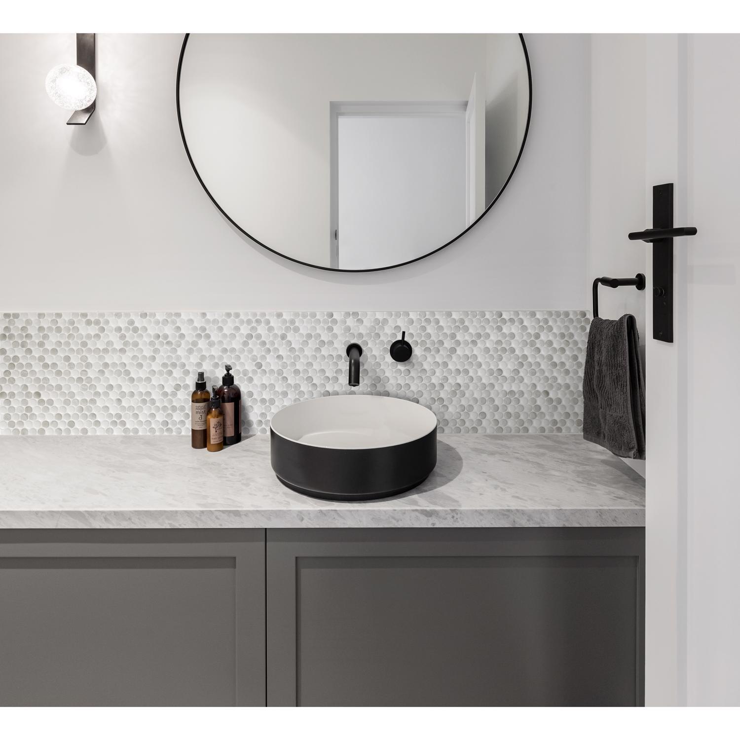 Smart Tiles 8.95 in. W X 8.97 in. L Gray Glazed Vinyl Adhesive Wall Tile 4 pc