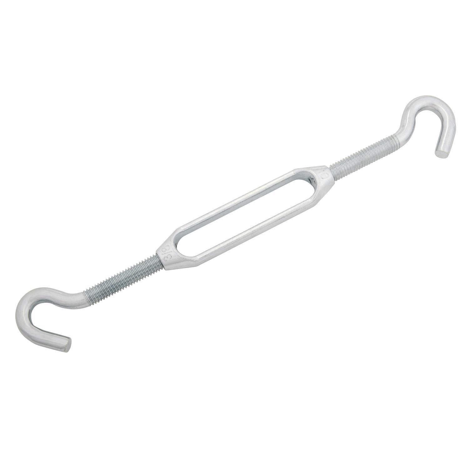 Hampton Zinc-Plated Aluminum/Steel 0.327 in. D Turnbuckle 350 lb 8 in. L