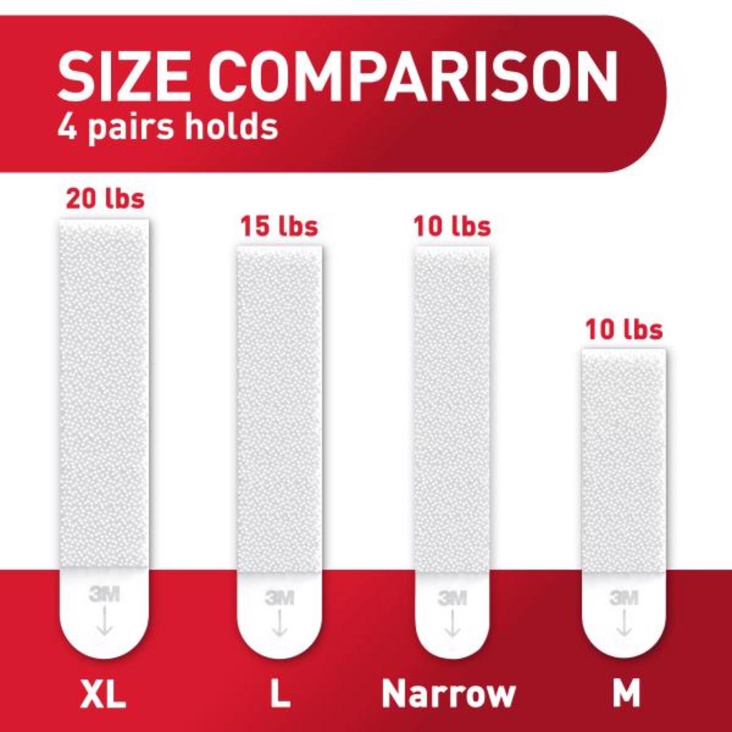 3M Command White Picture Hanging Strips 12 lb 4 pair