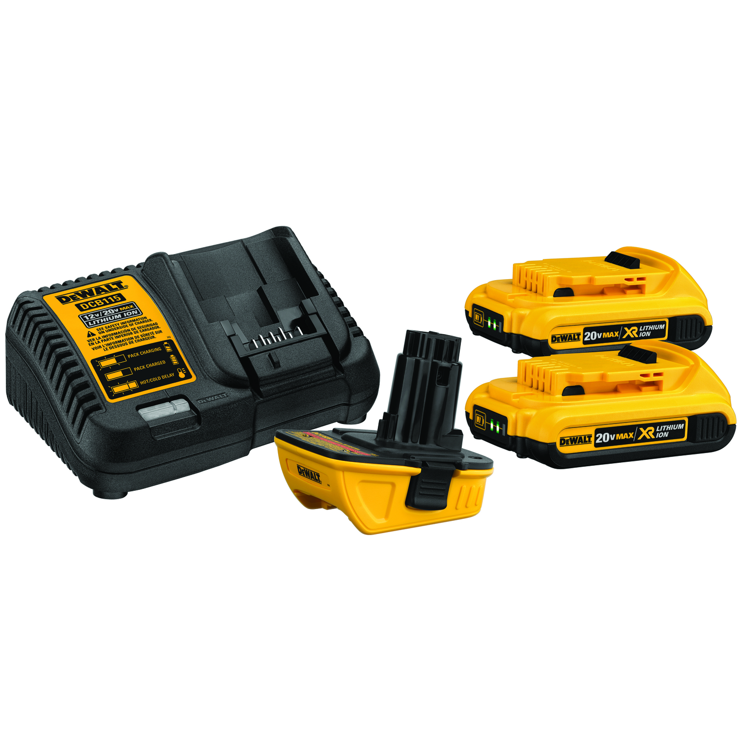 DEWALT 20V MAX DCA2203C Lithium-Ion Battery Adapter Kit 4 pc