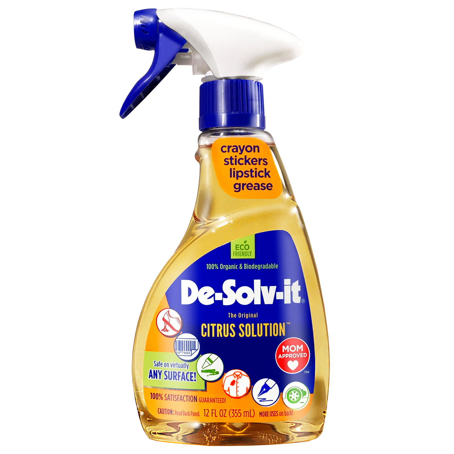 De-Solv-It Citrus Solution Citrus Scent Concentrated All Purpose Cleaner Liquid 12 oz