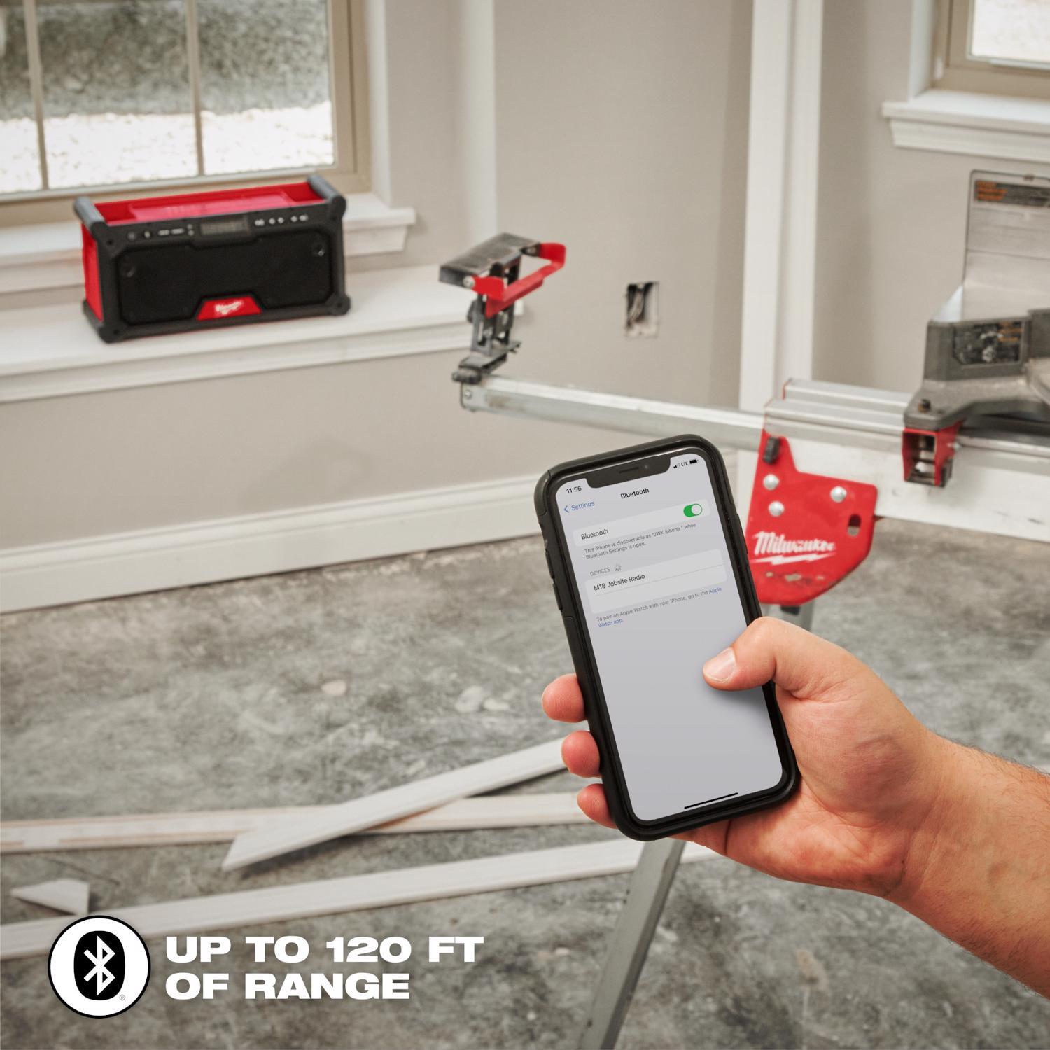 Milwaukee M18 Wireless Bluetooth Weather Resistant Jobsite Radio