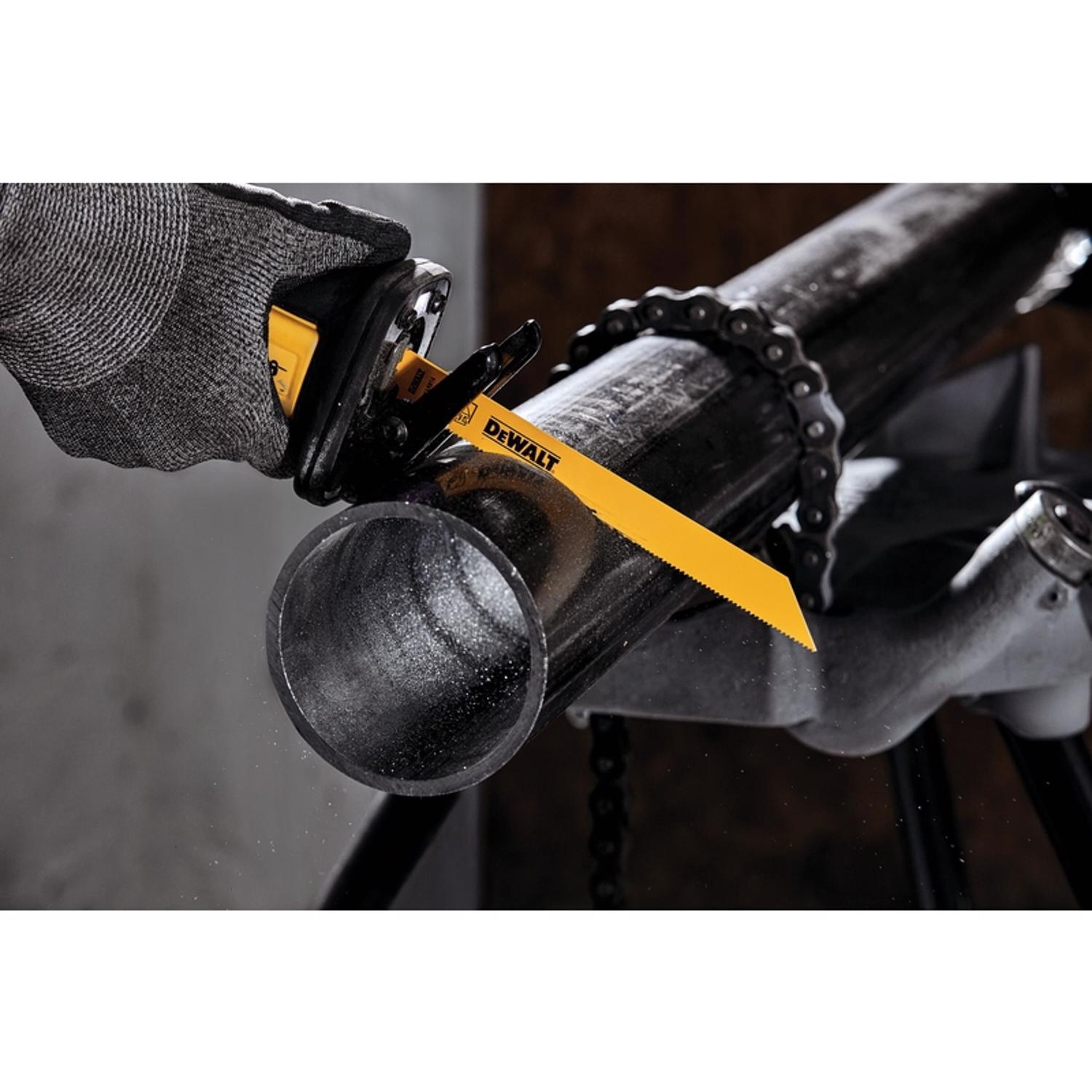 DeWalt 8 in. Bi-Metal Reciprocating Saw Blade 14 TPI 5 pk