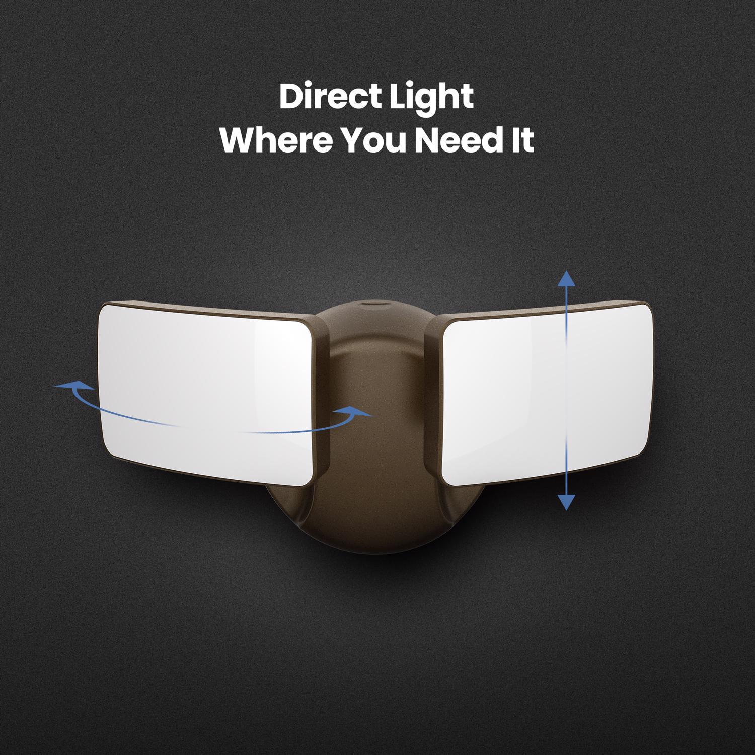 Feit LED Switch Hardwired LED Bronze Security Floodlight