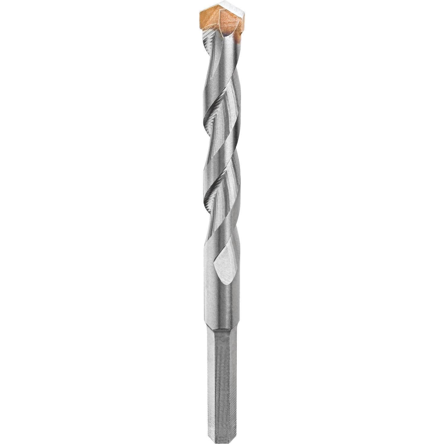 DeWalt 3/16 in. X 4-1/2 in. L Carbide Tipped Masonry Drill Bit Hex Shank 1 pc