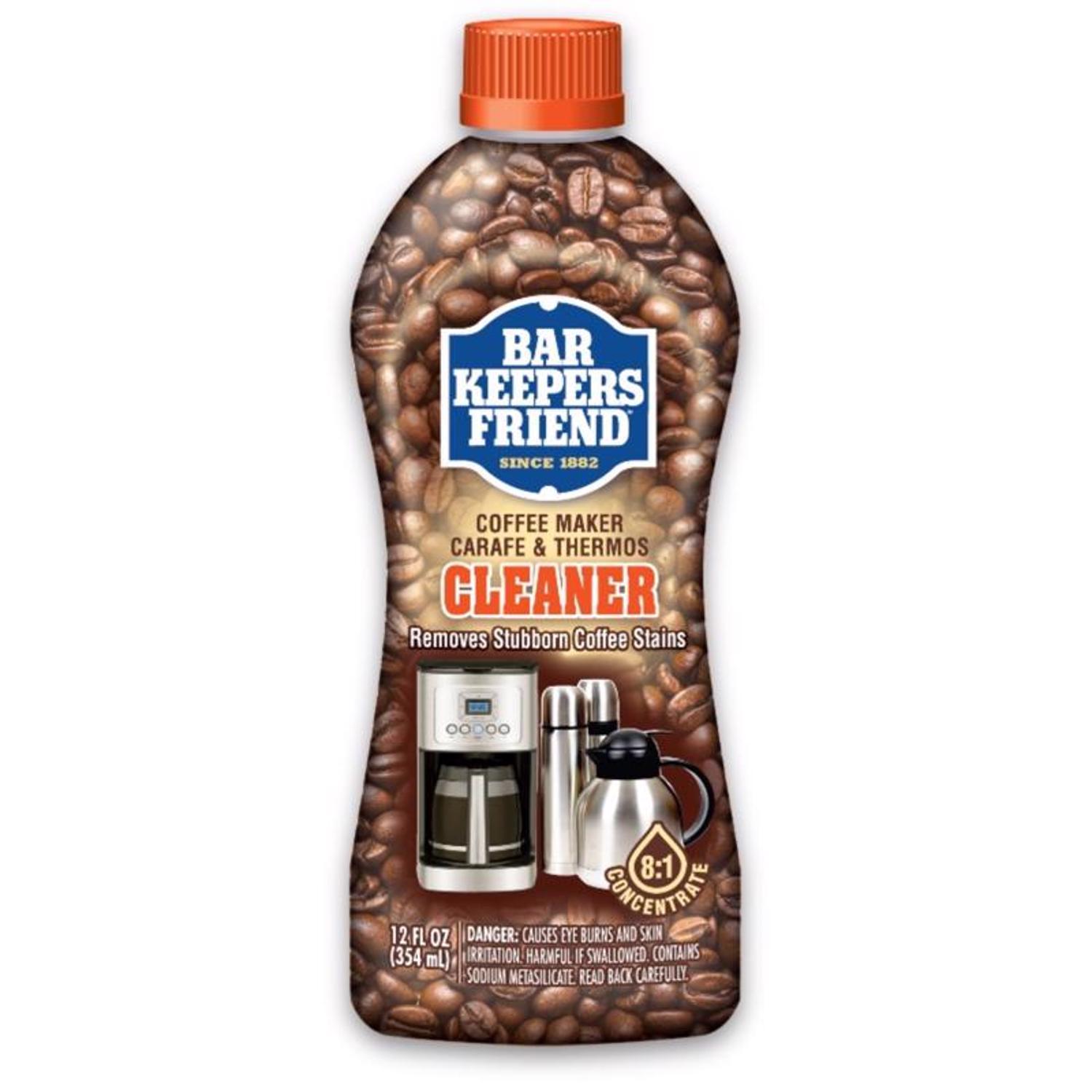Bar Keeper's Friend Coffee Maker Cleaner 12 oz Liquid