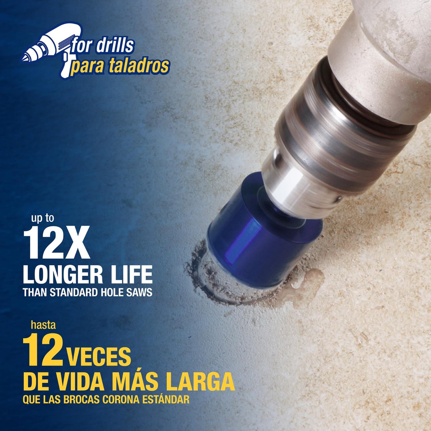 QEP 1-3/8 in. Diamond Wet/Dry Tile Hole Saw 1 pc