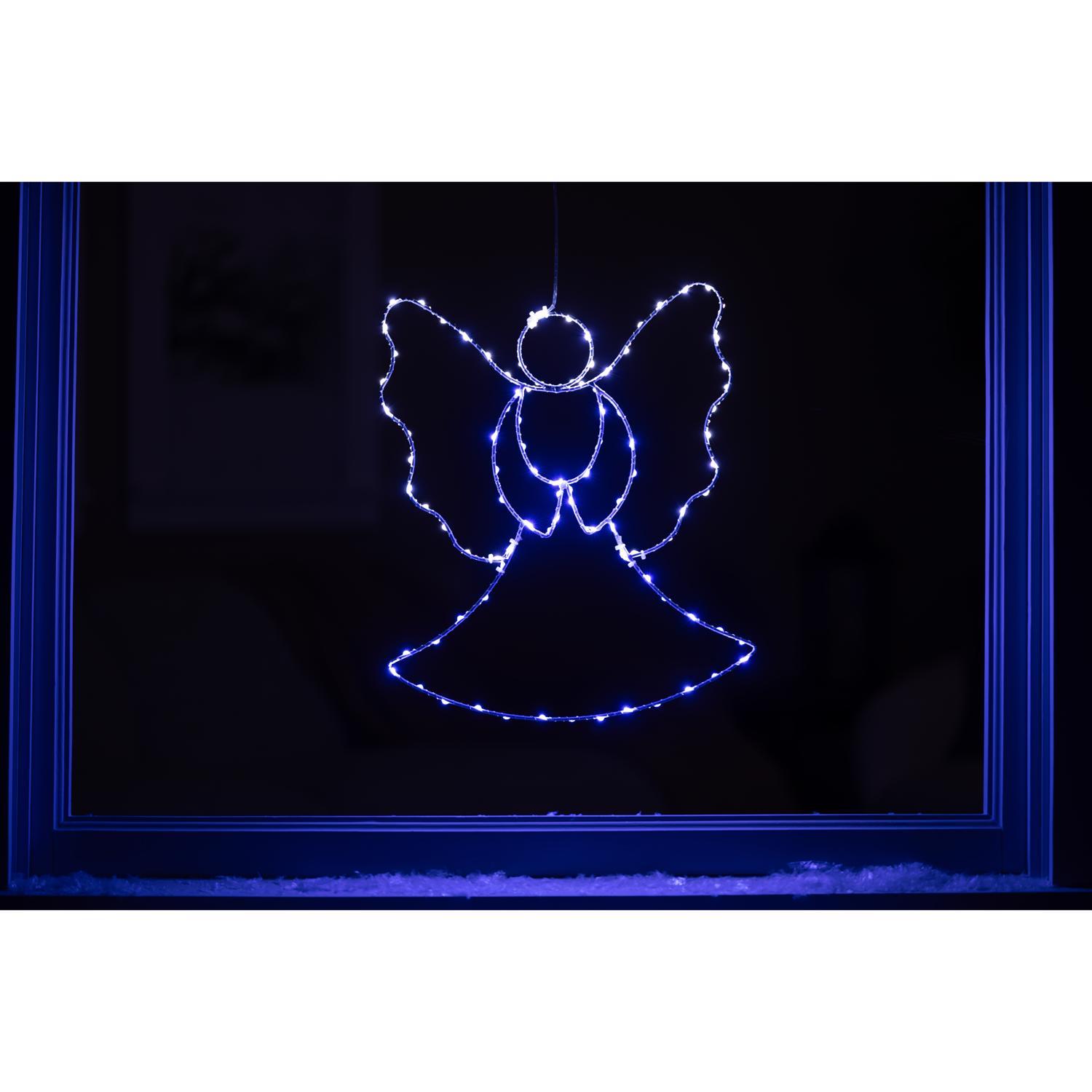 Celebrations LED Multi Angel Silhoutte 13 in. Hanging Decor