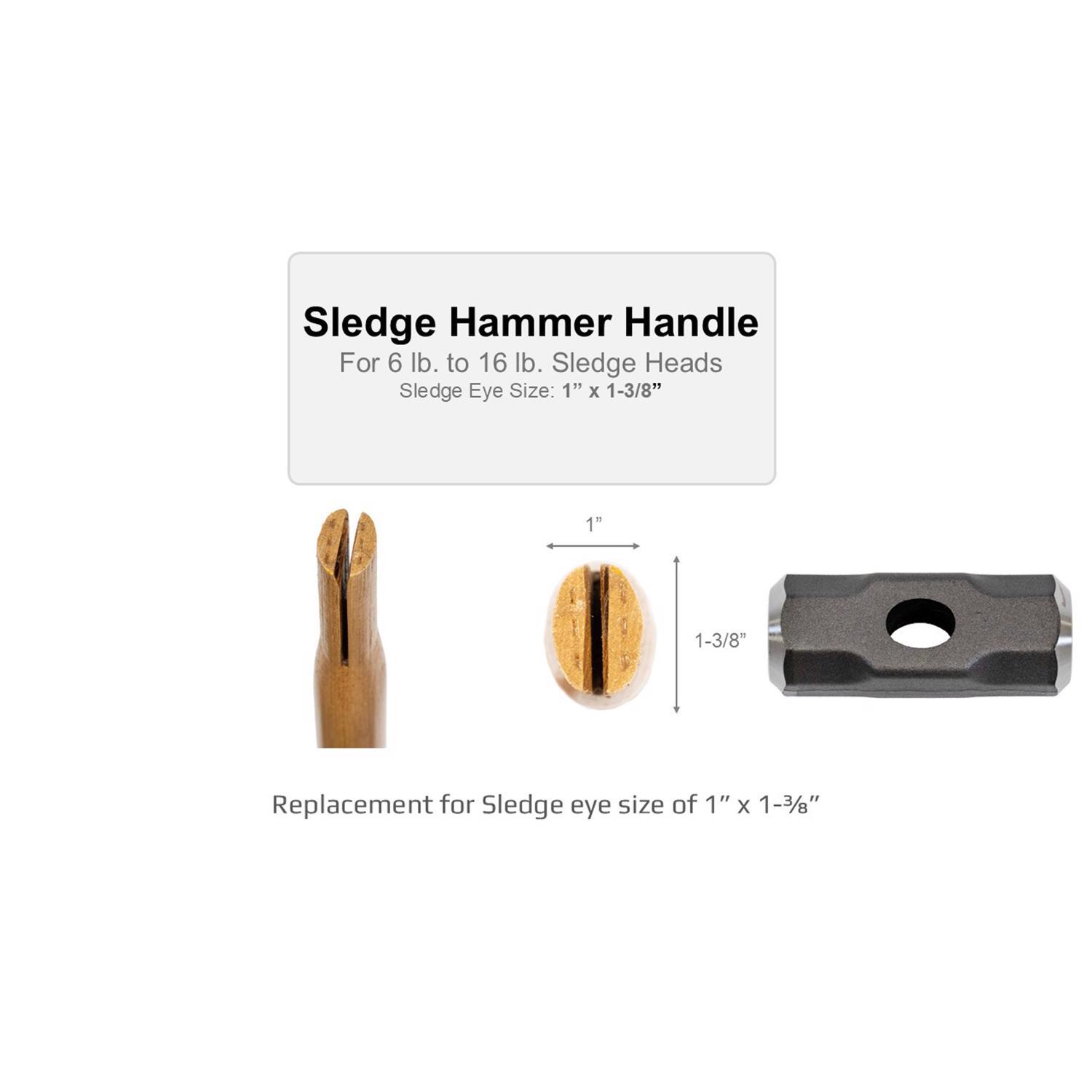 Truper 36 in. Wood Sledge Replacement Handle Brown 1 pc