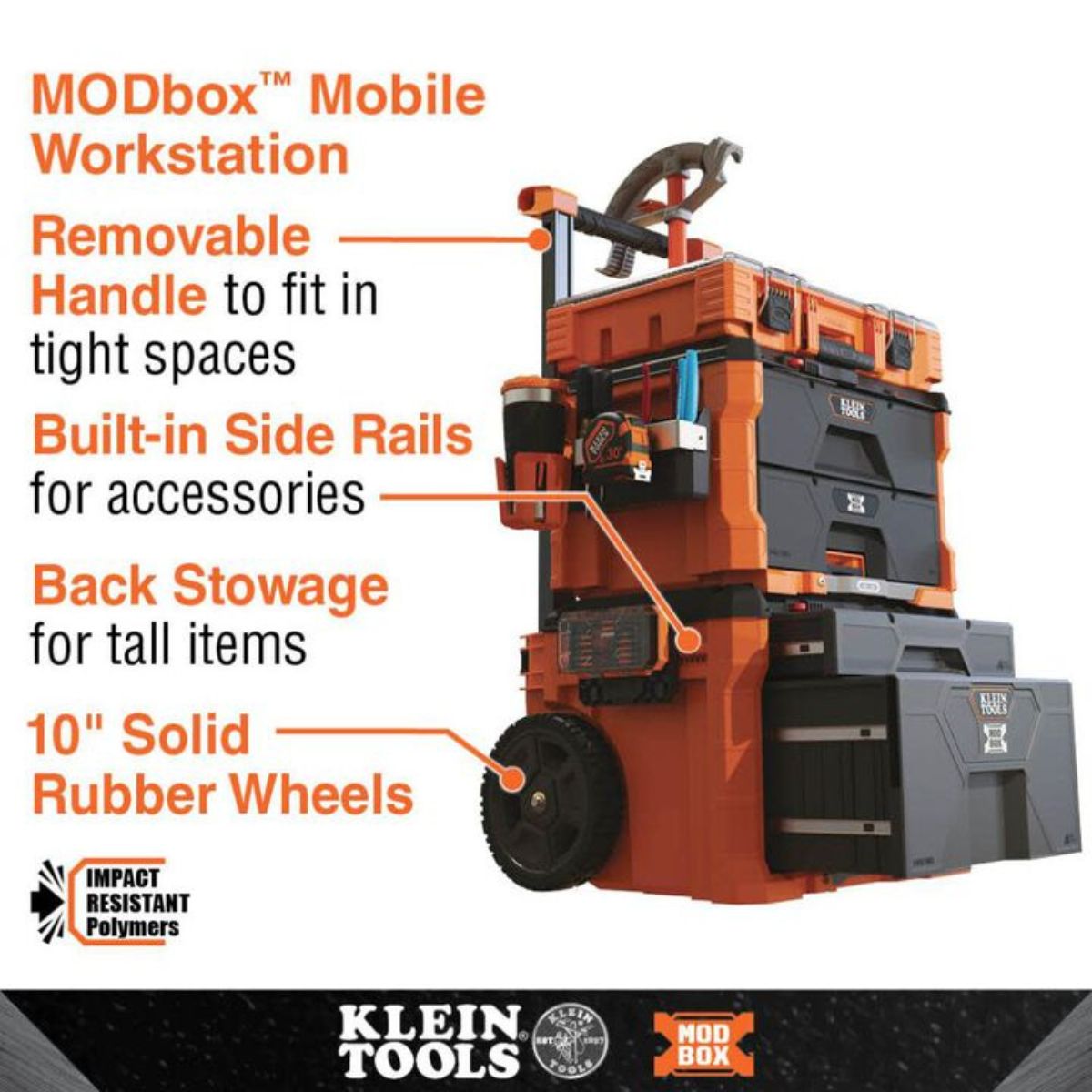 Klein Tools MODbox Two Drawer Rolling Drawer Box