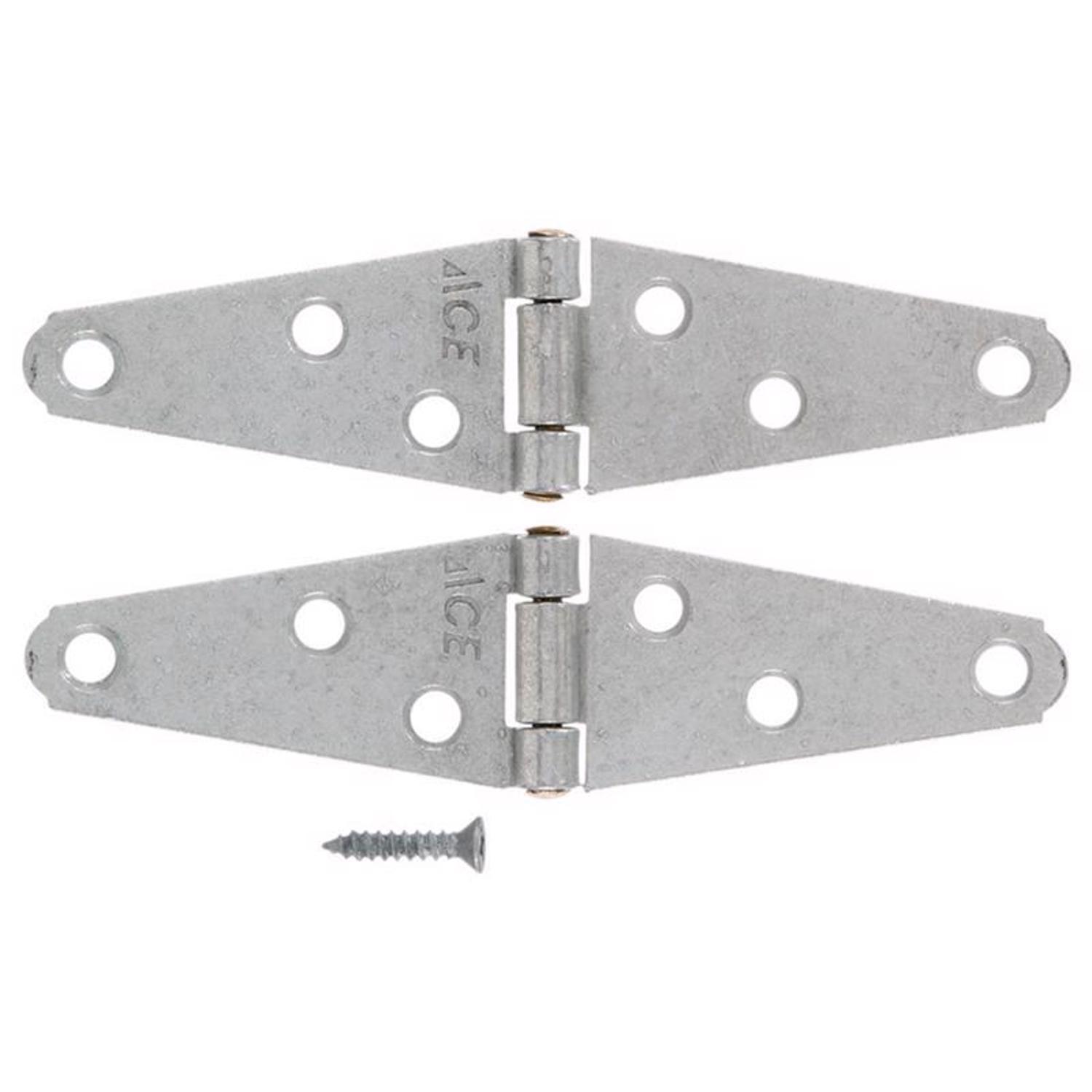 Ace 2 in. L Galvanized Light Duty Strap Hinge 2 pk