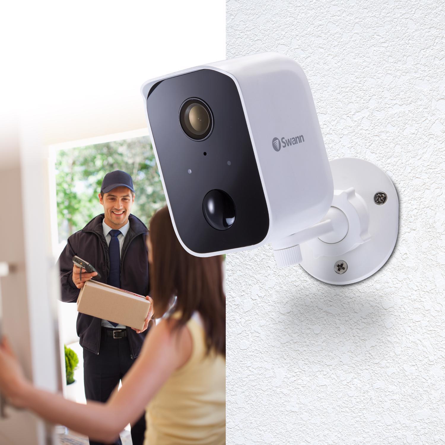 Swann CoreCam Battery Powered Indoor and Outdoor Smart-Enabled Security Camera