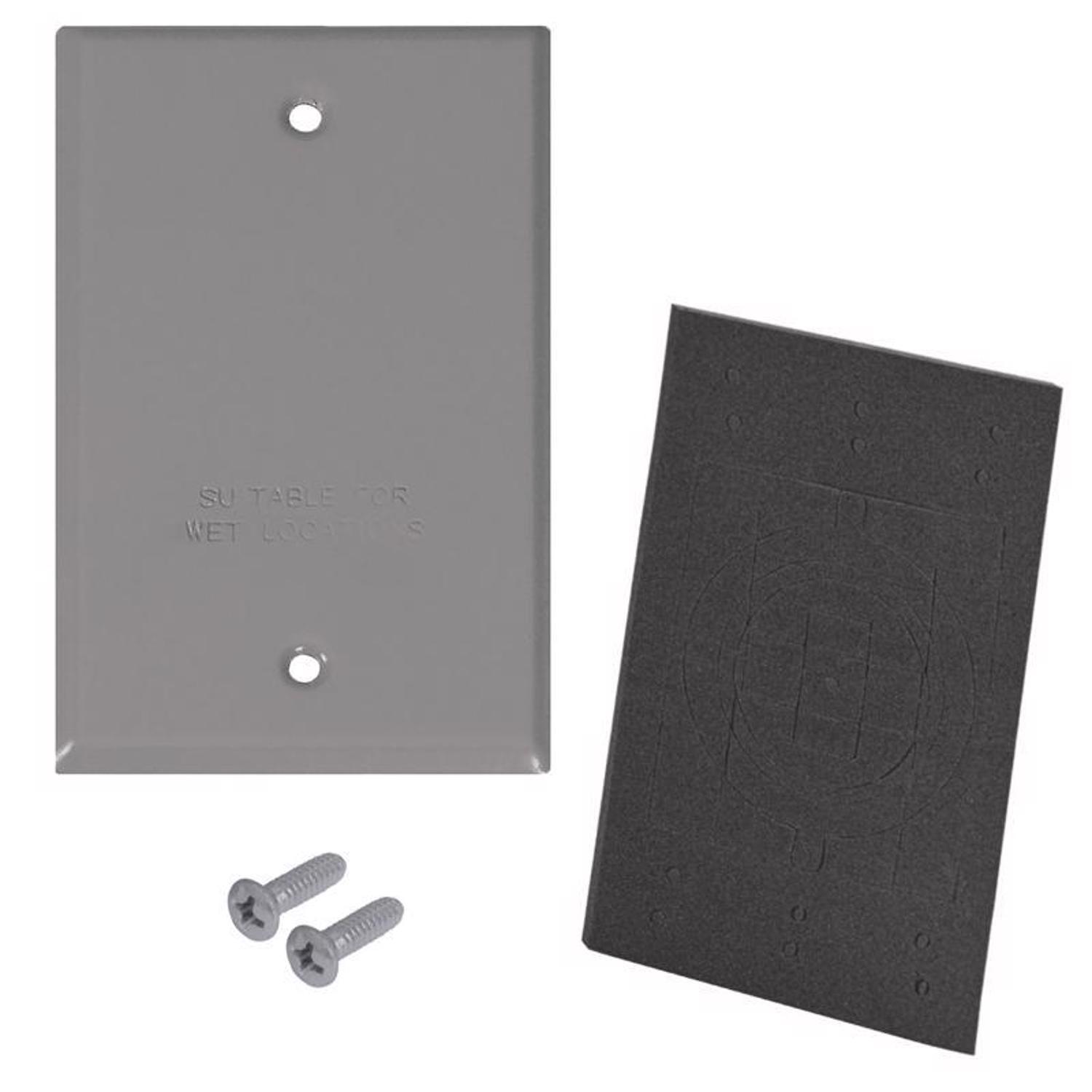 Sigma Engineered Solutions Rectangle Steel 1 gang 4.52 in. H X 2.77 in. W Flat Box Cover