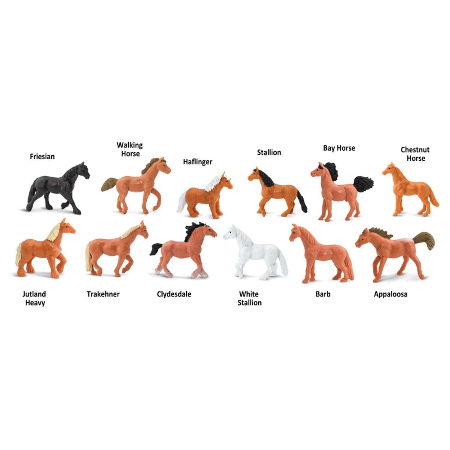 Safari Ltd. Toobs Horses Toy Assorted 12 pc