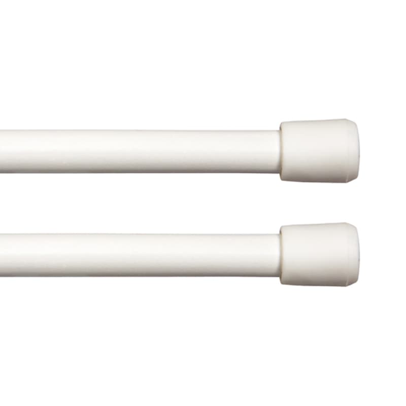 Kenney White Traditional/Transitional Tension Rod 11 in. L X 16 in. L