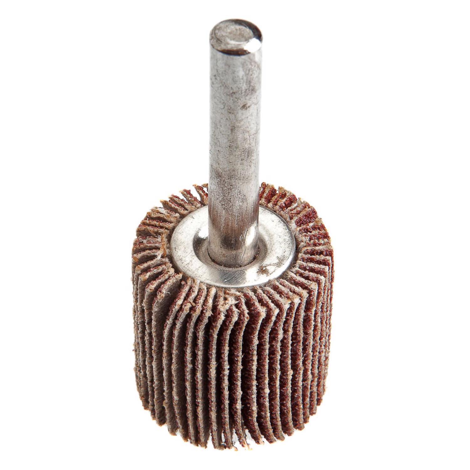 Forney 1 in. D X 1/4 in. Aluminum Oxide Flap Wheel 80 Grit 1 pc