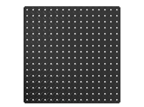 Knape & Vogt HEAVYWEIGHT Diamond Plate Steel Pegboard Black