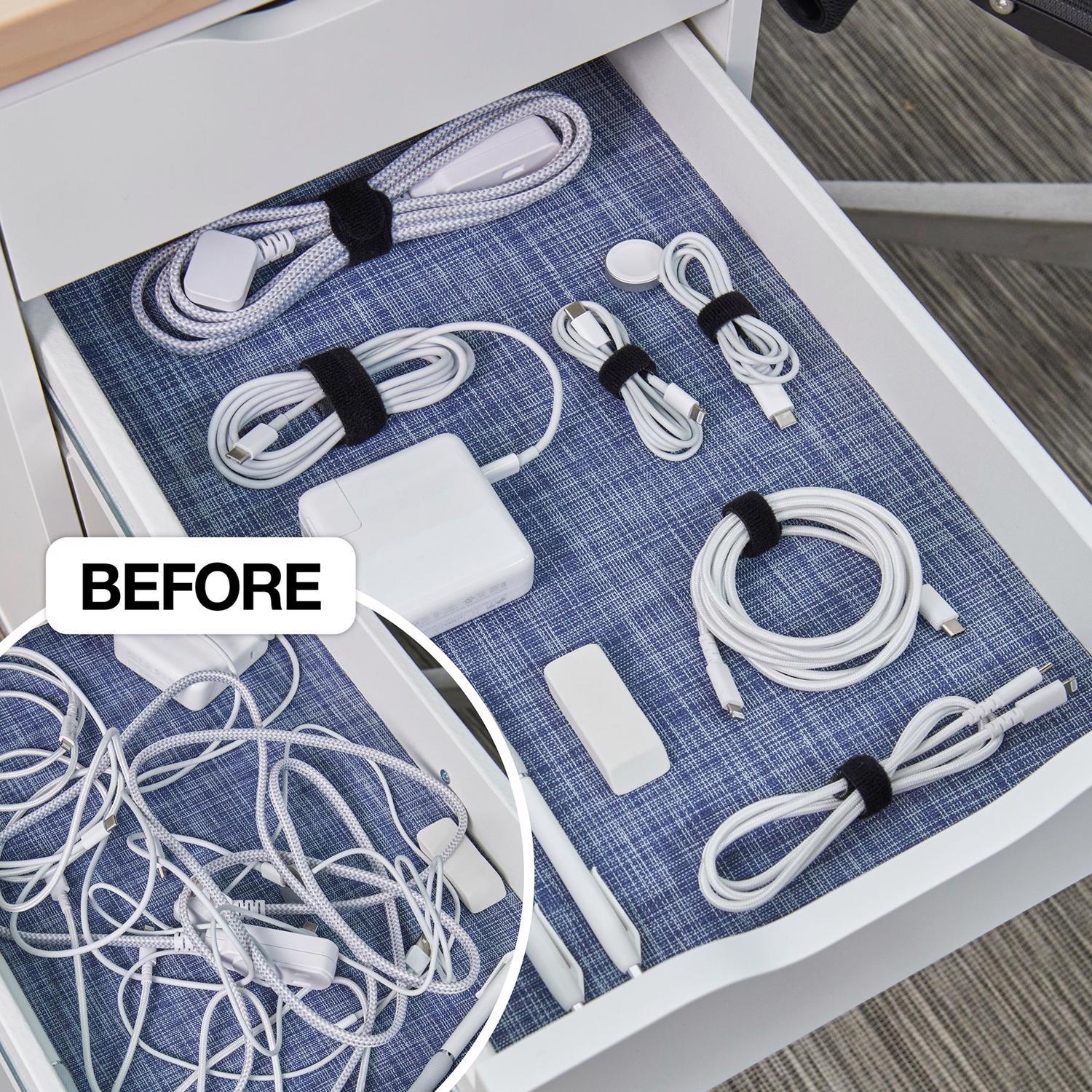 Wrap-It Self-Gripping Black Bundling Strap 2 lb 20 pk