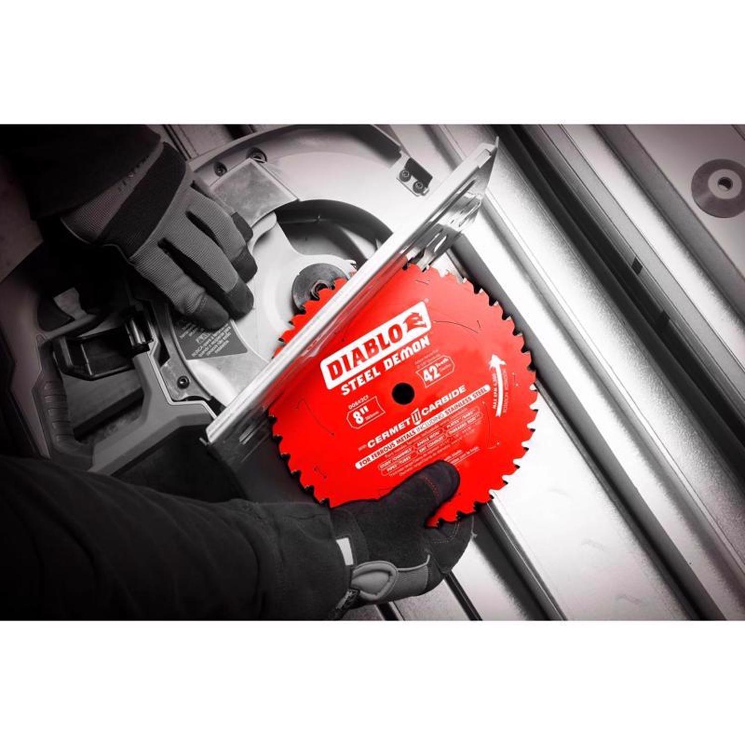Diablo Steel Demon 8 in. D X 5/8 in. Cermet Metal Saw Blade 42 teeth 1 Pack