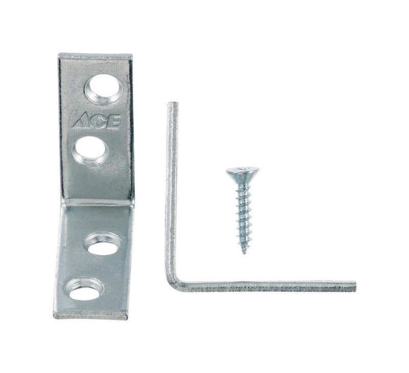 Ace 1-1/2 in. H X 5/8 in. W X 1-1/2 in. D Zinc Inside L Corner Brace